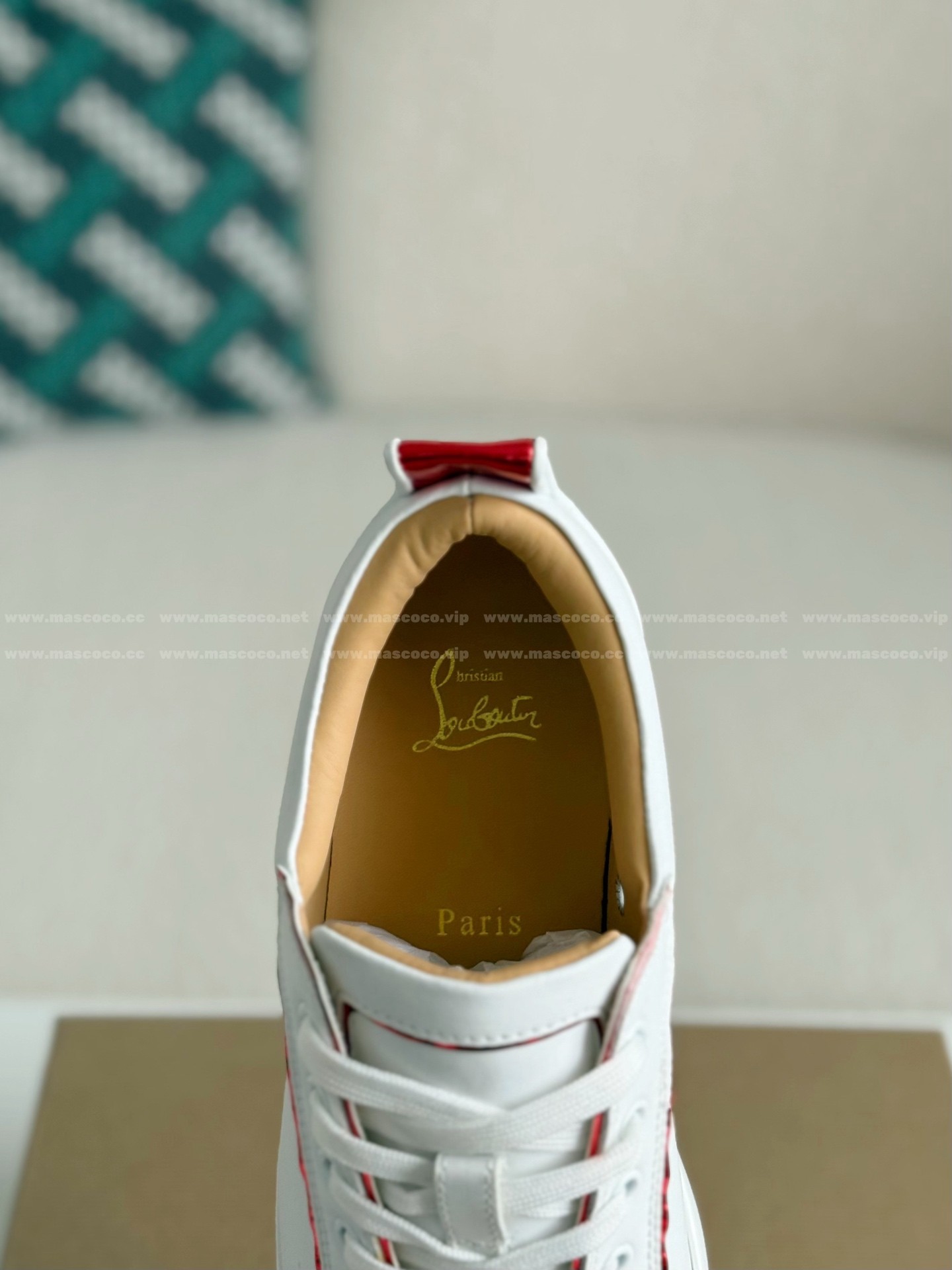 「#4779」Christian Louboutin Leather Plank Shoes - Image 8