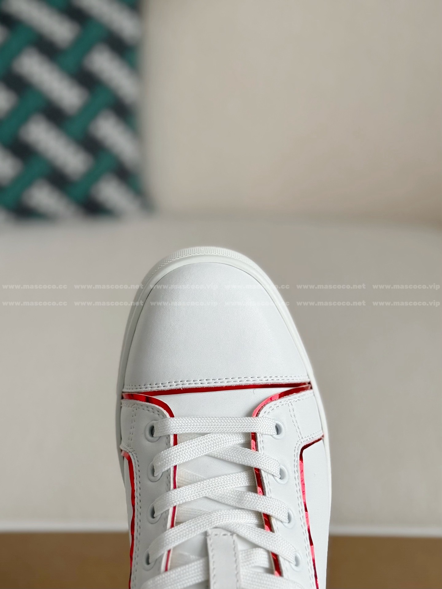 「#4779」Christian Louboutin Leather Plank Shoes - Image 9
