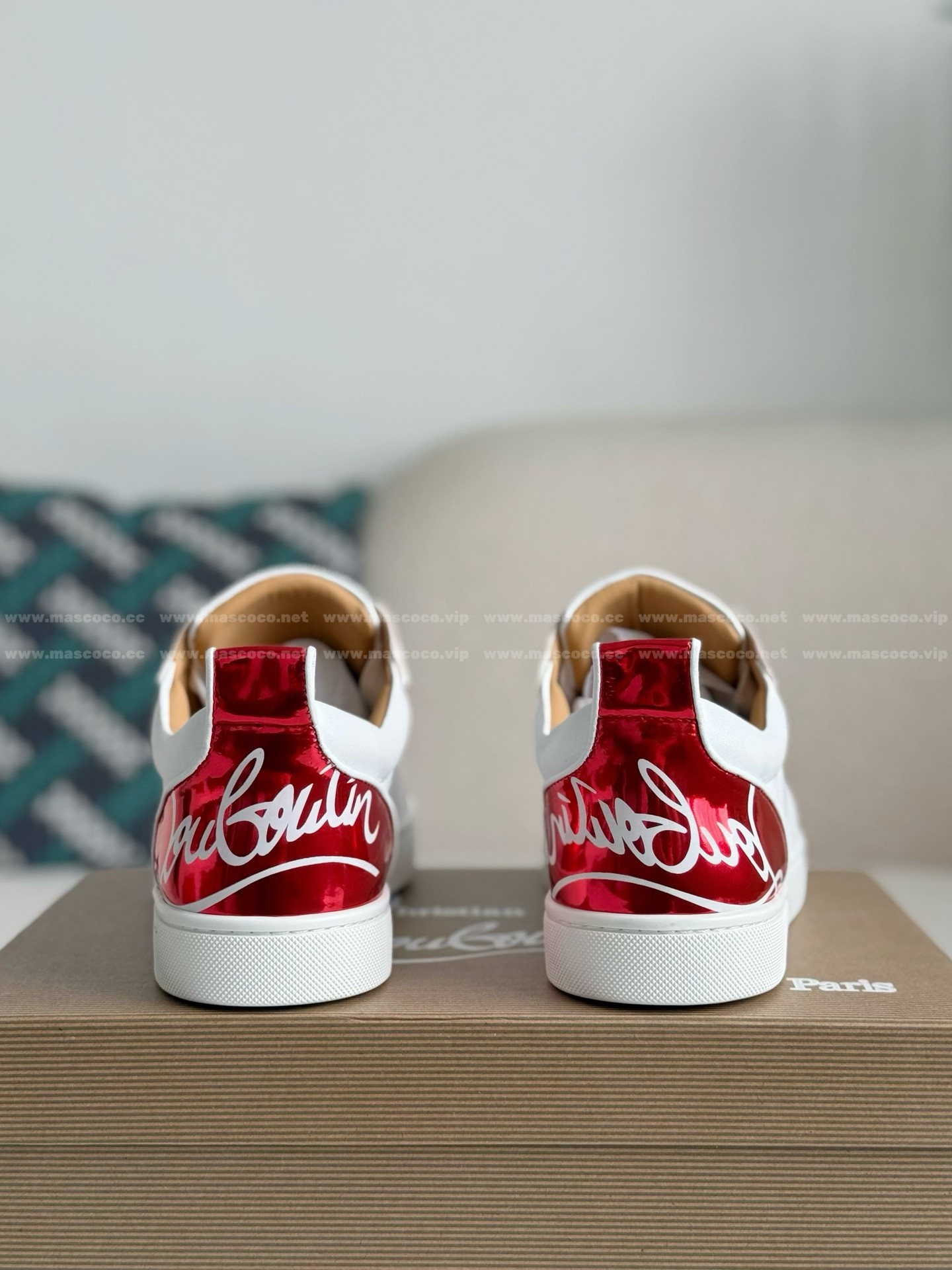 「#4779」Christian Louboutin Leather Plank Shoes - Image 3