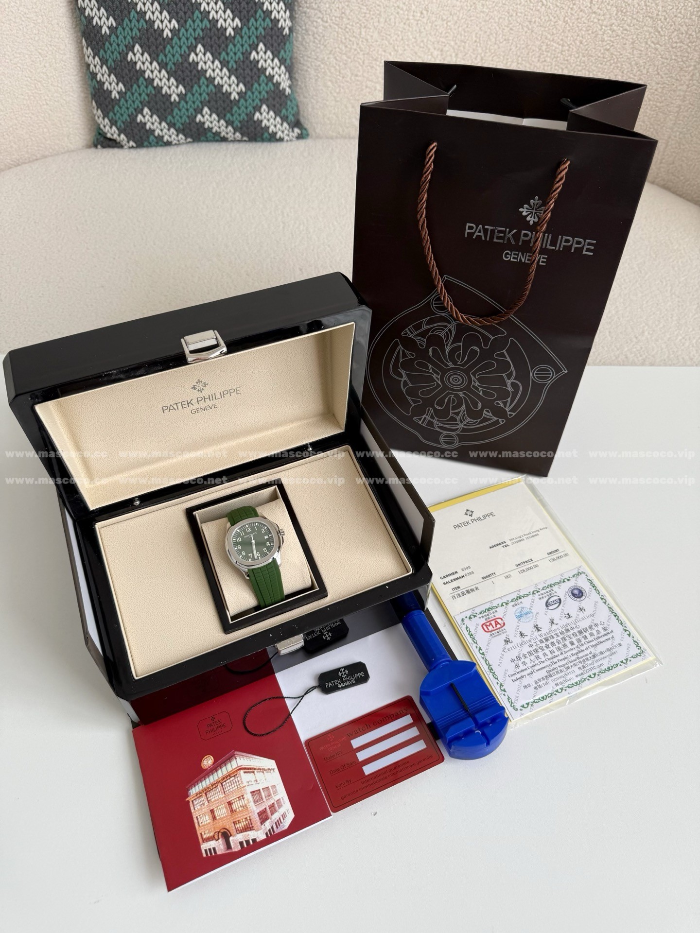 「#4838」PATEK PHILIPPE AQUANAUT SERIES 120-METER WATERPROOF WATCH,42.2MM - Image 2