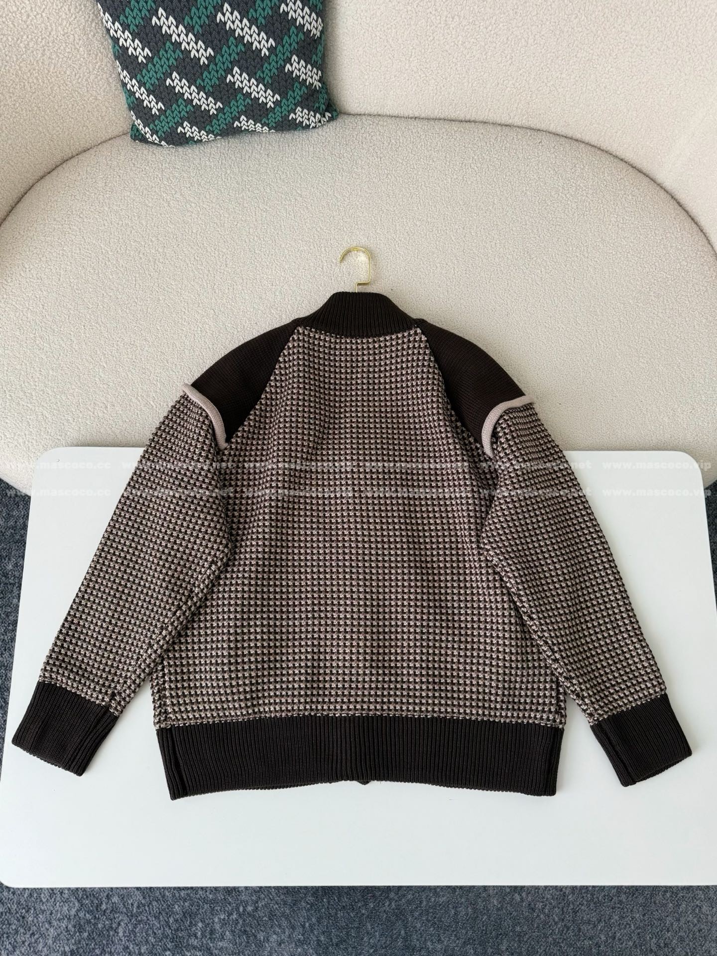 「#4789」Louis Vuitton SS25 colorblock embroidered jacquard jacket - Image 8