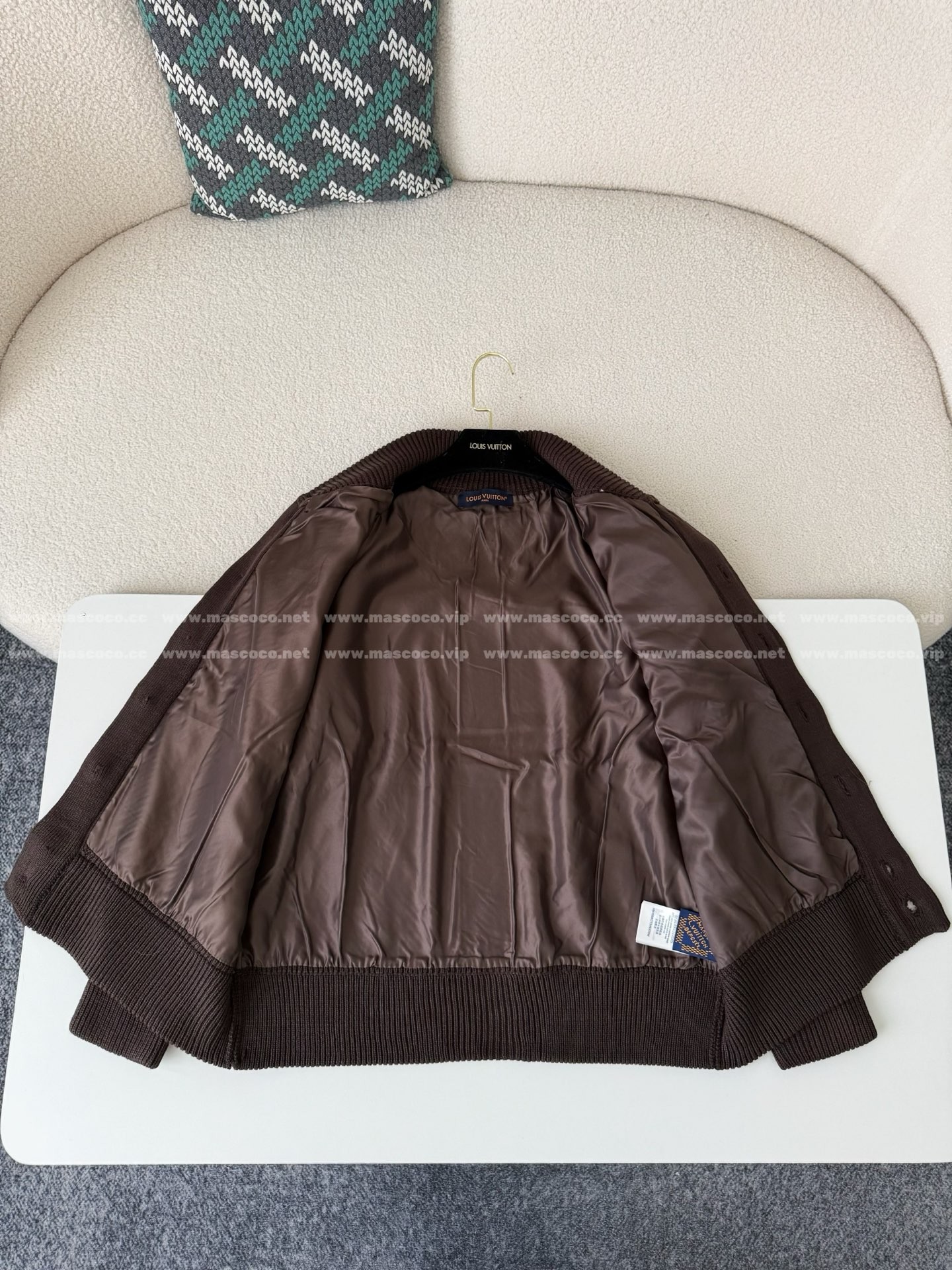 「#4789」Louis Vuitton SS25 colorblock embroidered jacquard jacket - Image 9