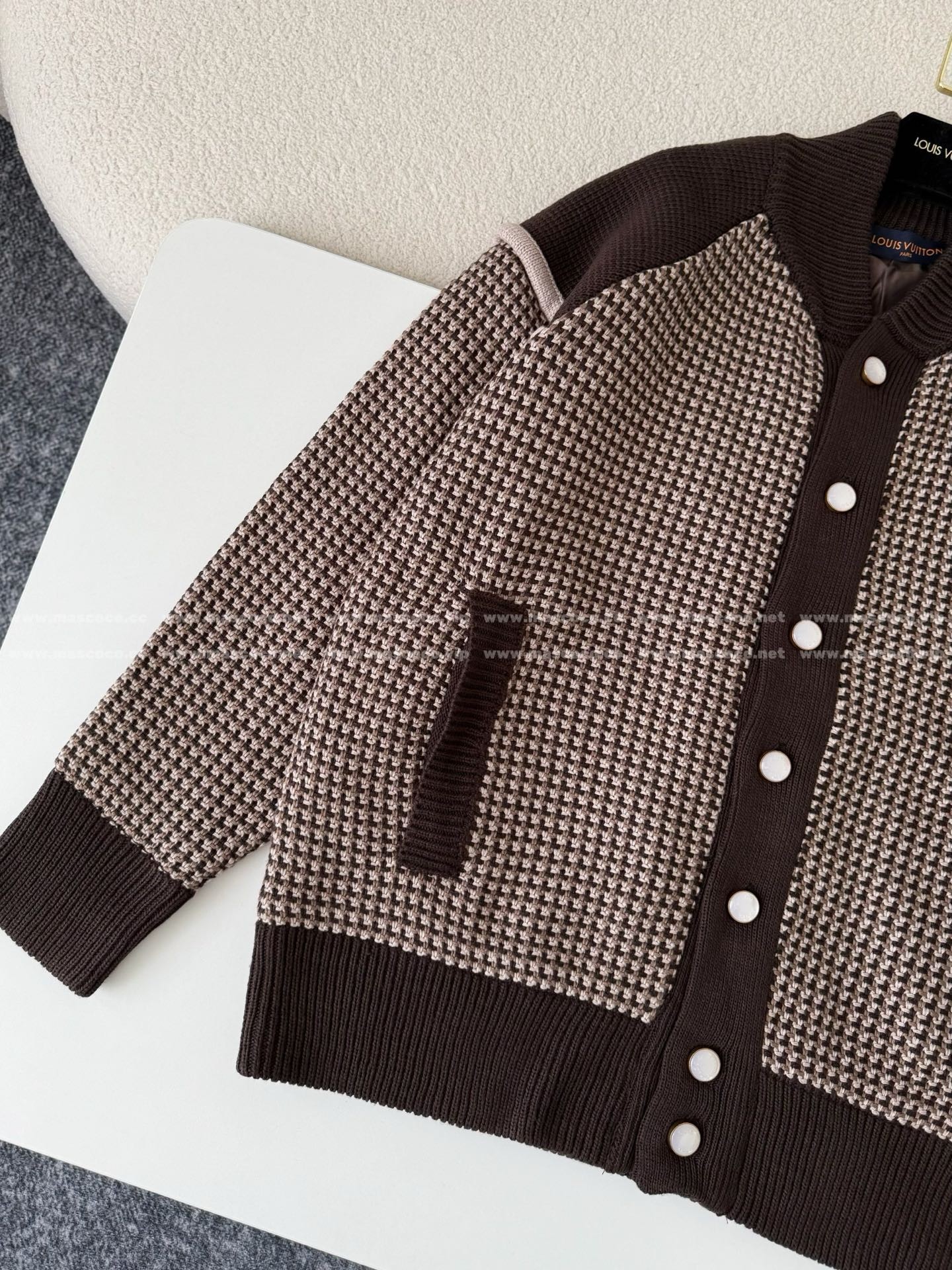 「#4789」Louis Vuitton SS25 colorblock embroidered jacquard jacket - Image 2