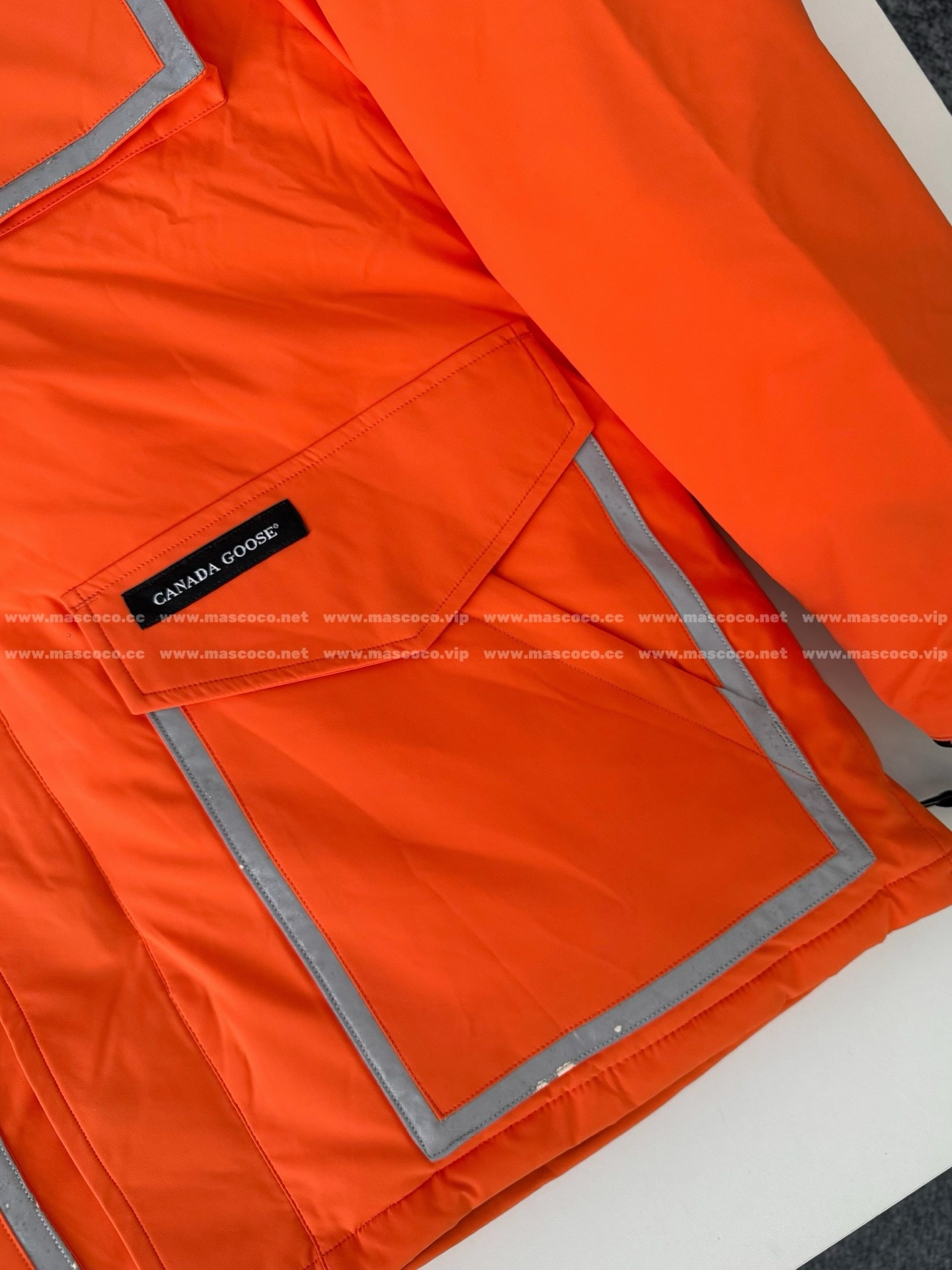 「#4860」Canada Goose x OVO Joint Model Reflective Strip Hooded Down Jacket - Image 6