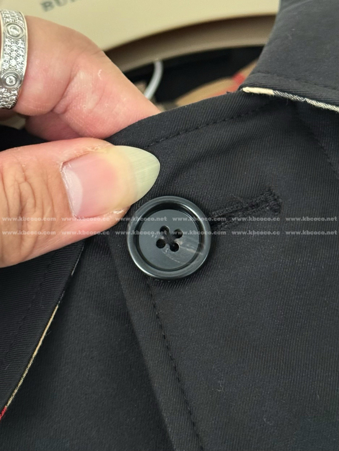 「#4975」Burberry Mid-length Bonded Gabardine Jackets - Image 5