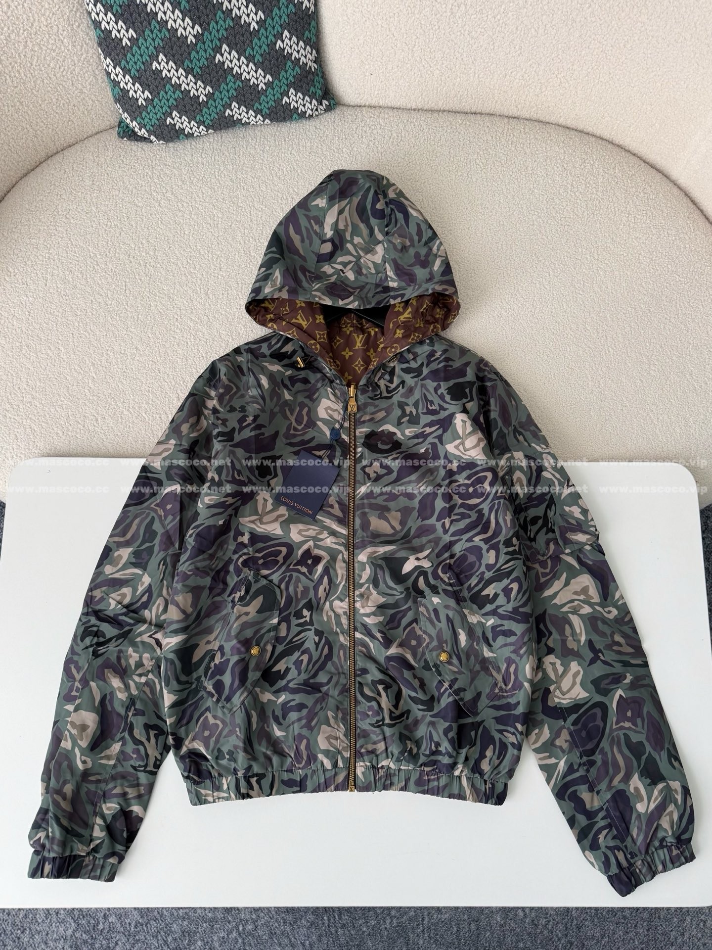 「#4978」Louis Vuitton x NIGO FW25 Reversible Hooded Zip-Up Jacket
