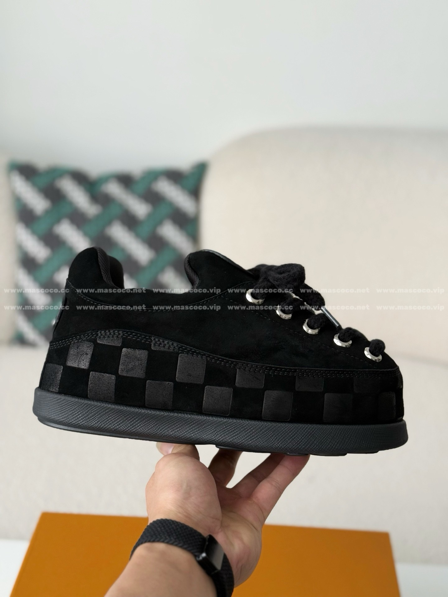 「#5055」LOUIS VUITTON x NIGO FW25 SUEDE LEATHER ROUND-TOED SNOW BOOTS - Image 6