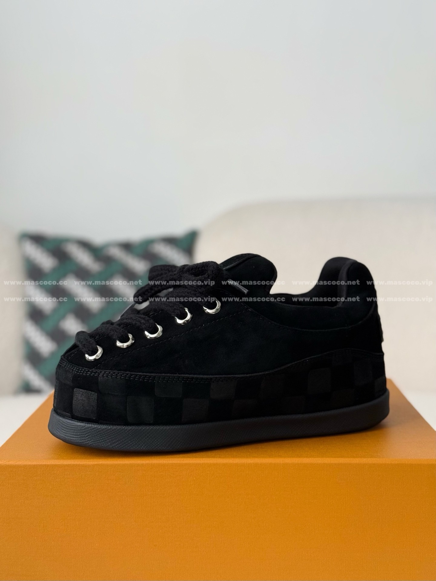 「#5055」LOUIS VUITTON x NIGO FW25 SUEDE LEATHER ROUND-TOED SNOW BOOTS - Image 4
