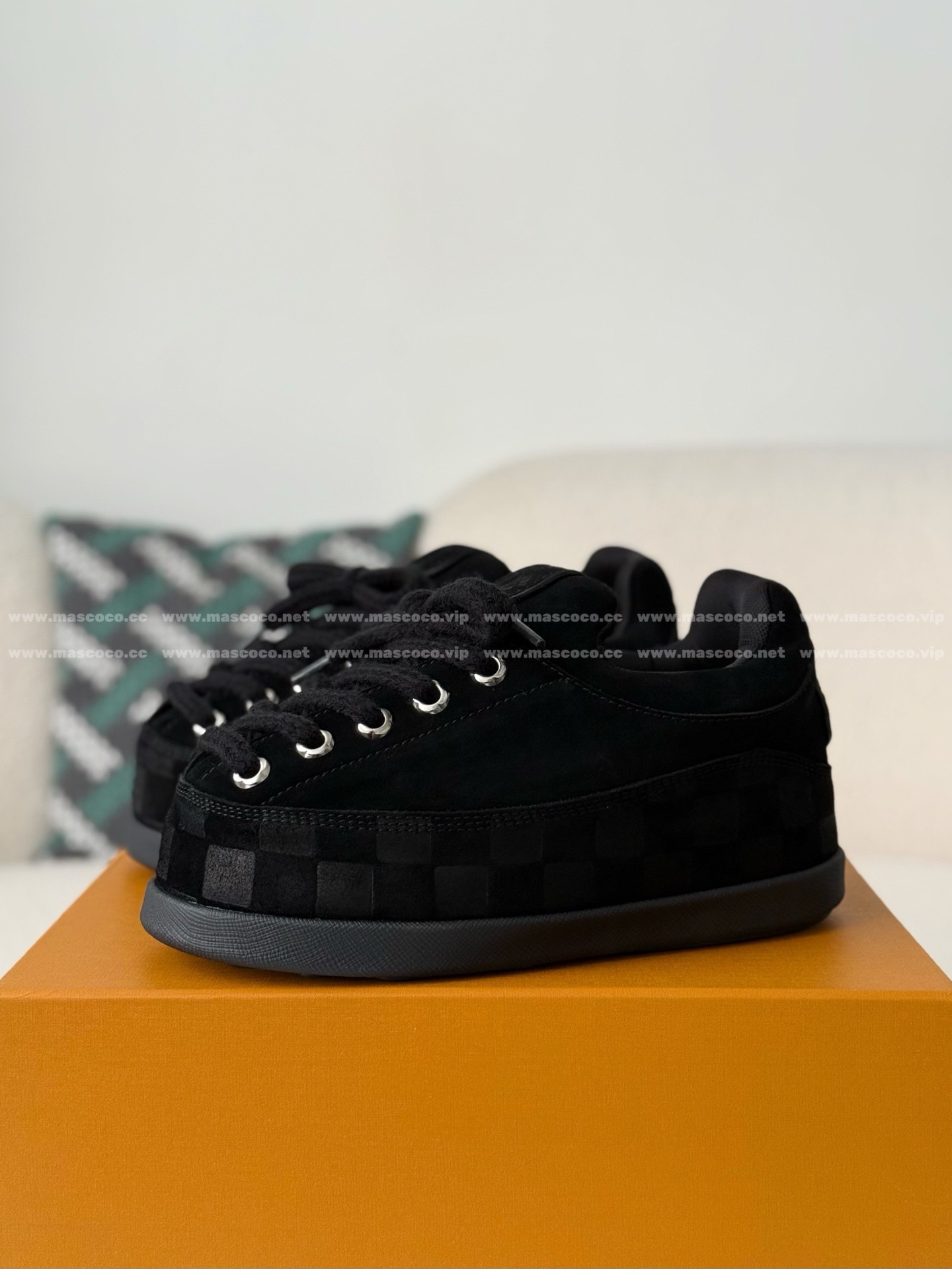 「#5055」LOUIS VUITTON x NIGO FW25 SUEDE LEATHER ROUND-TOED SNOW BOOTS