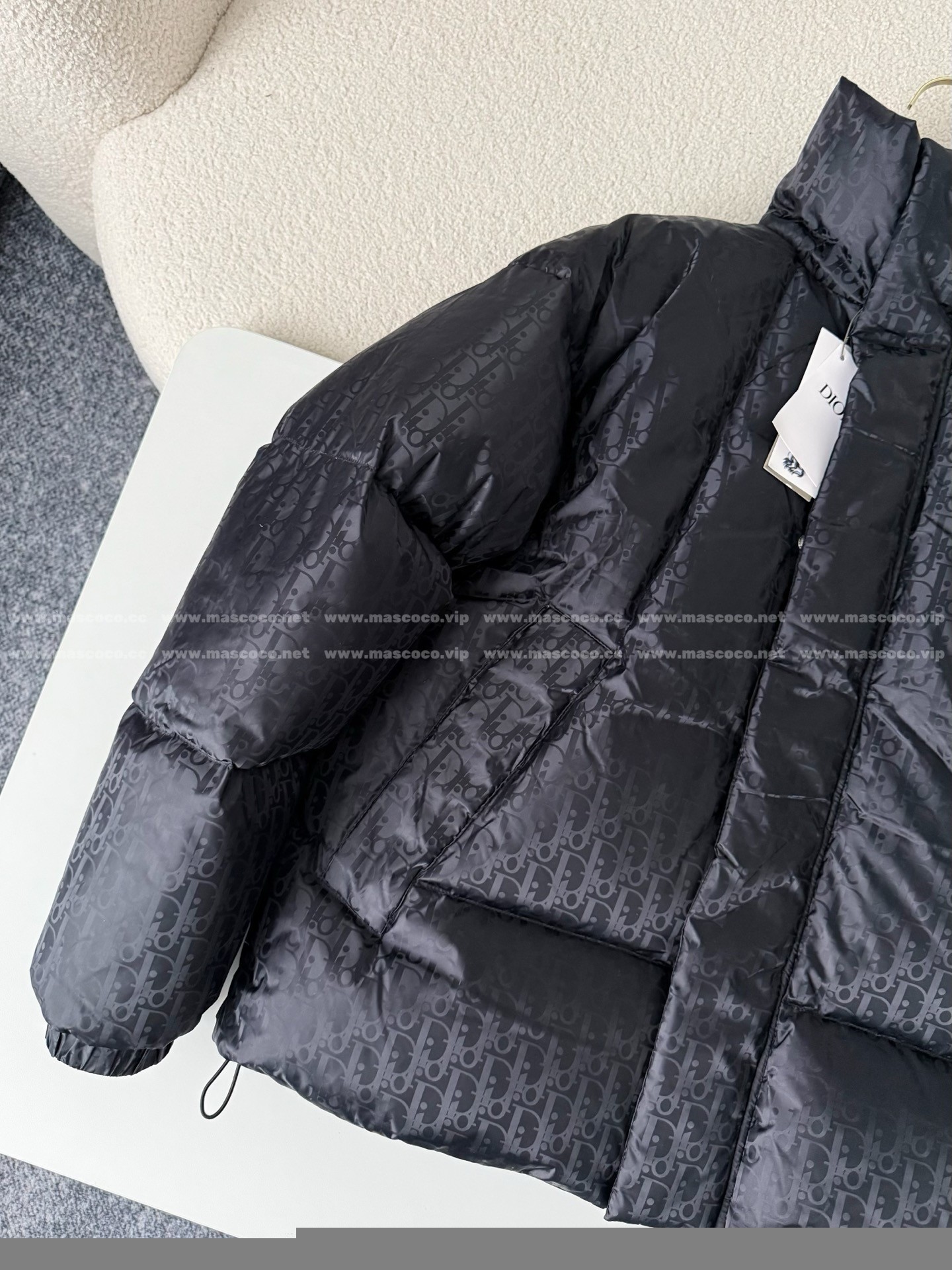 「#5102」Dior Logo Printed Stand-Up Collar Down Jacket - Image 2