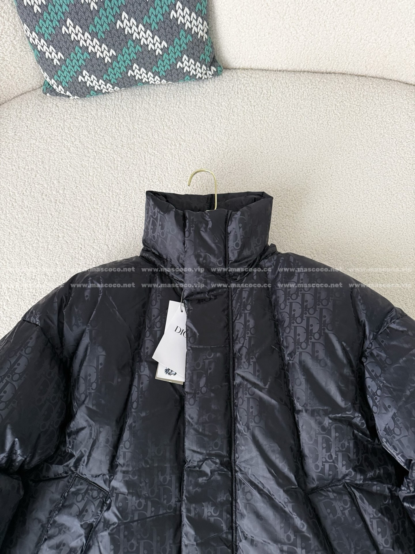「#5102」Dior Logo Printed Stand-Up Collar Down Jacket - Image 3
