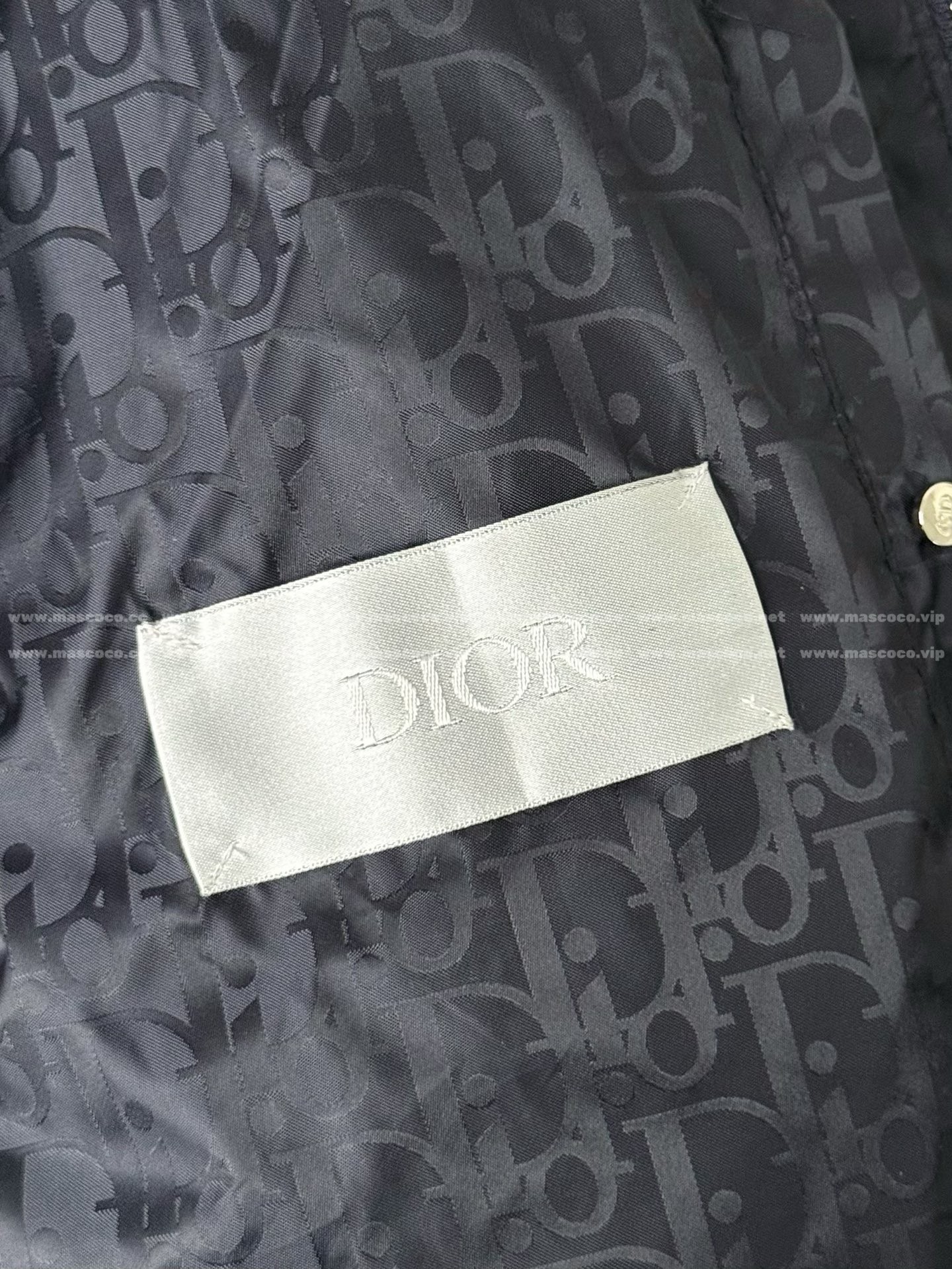 「#5102」Dior Logo Printed Stand-Up Collar Down Jacket - Image 10