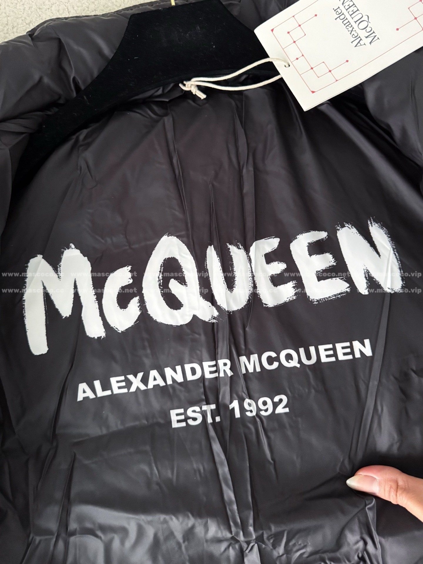 「#5132」Alexander McQueen Stand-up Collar Down Jacket - Image 10