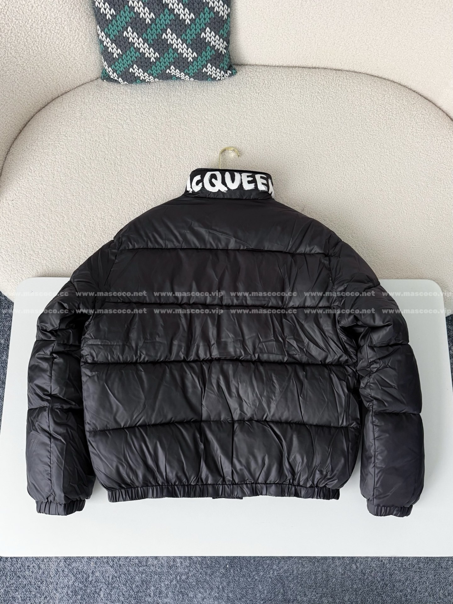「#5132」Alexander McQueen Stand-up Collar Down Jacket - Image 7