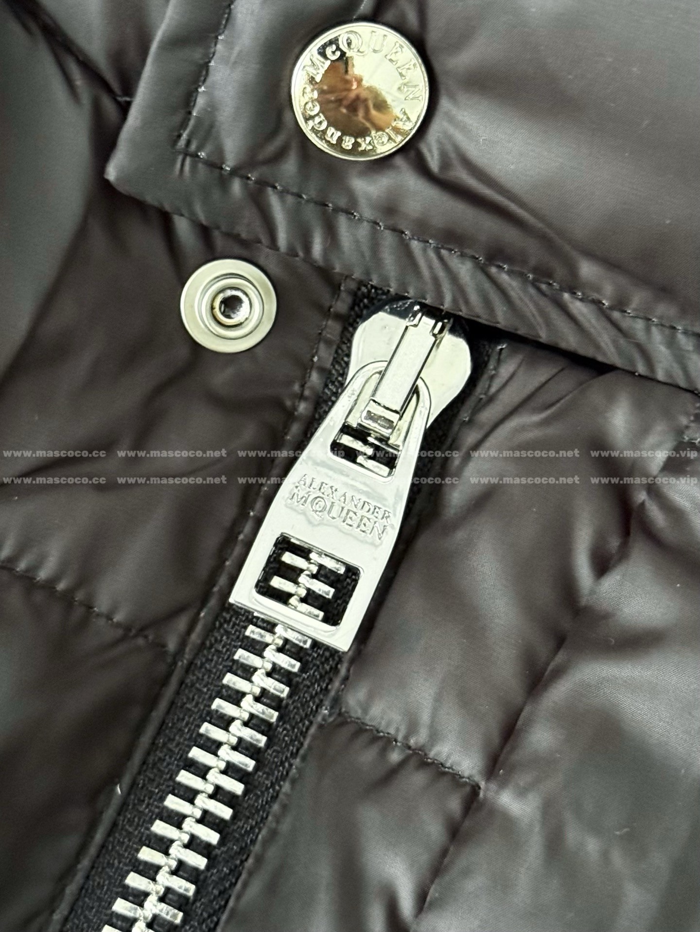 「#5132」Alexander McQueen Stand-up Collar Down Jacket - Image 6