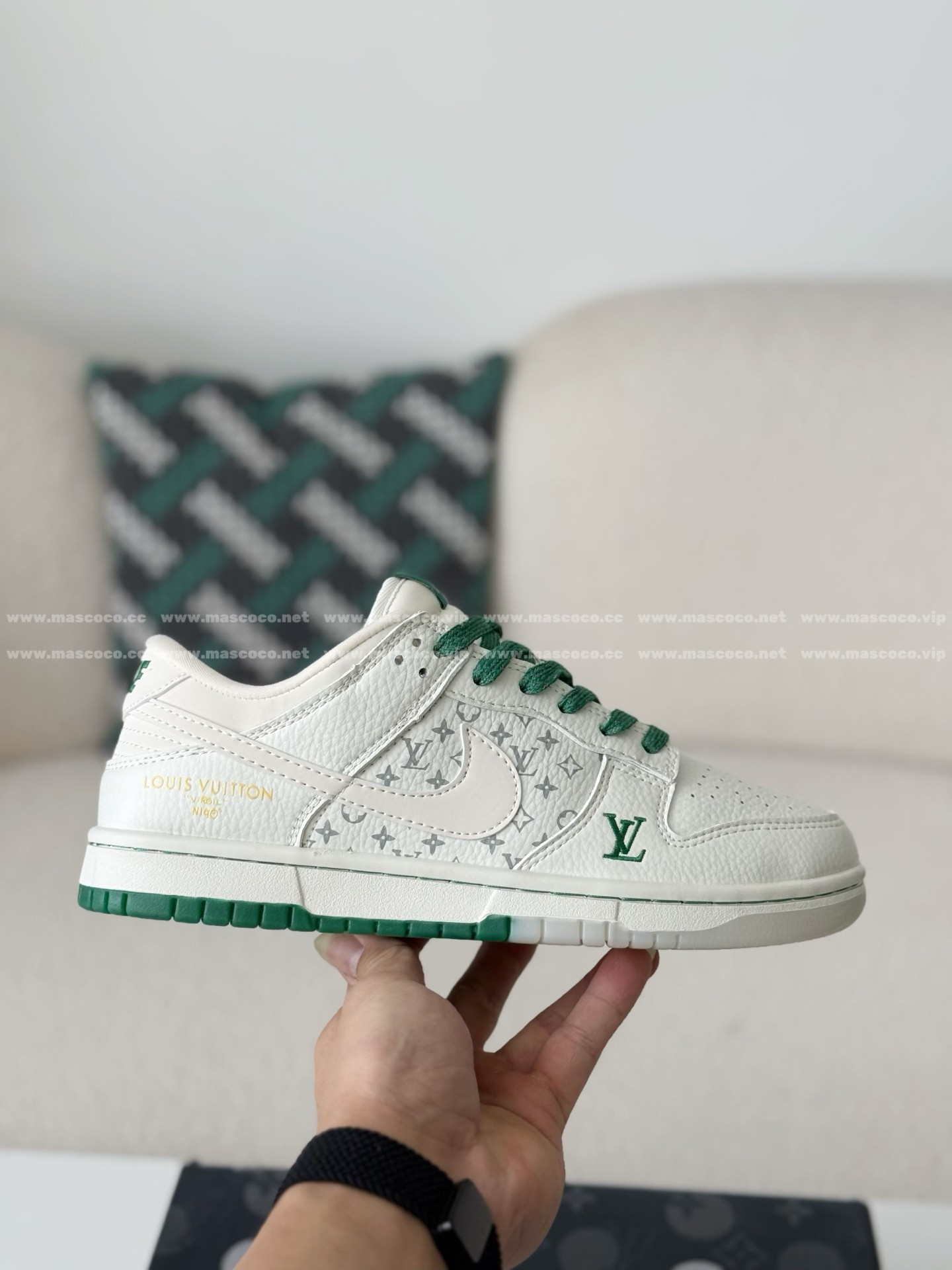 「#5193」Louis Vuitton x Nike Dunk Casual Sneakers - Image 6