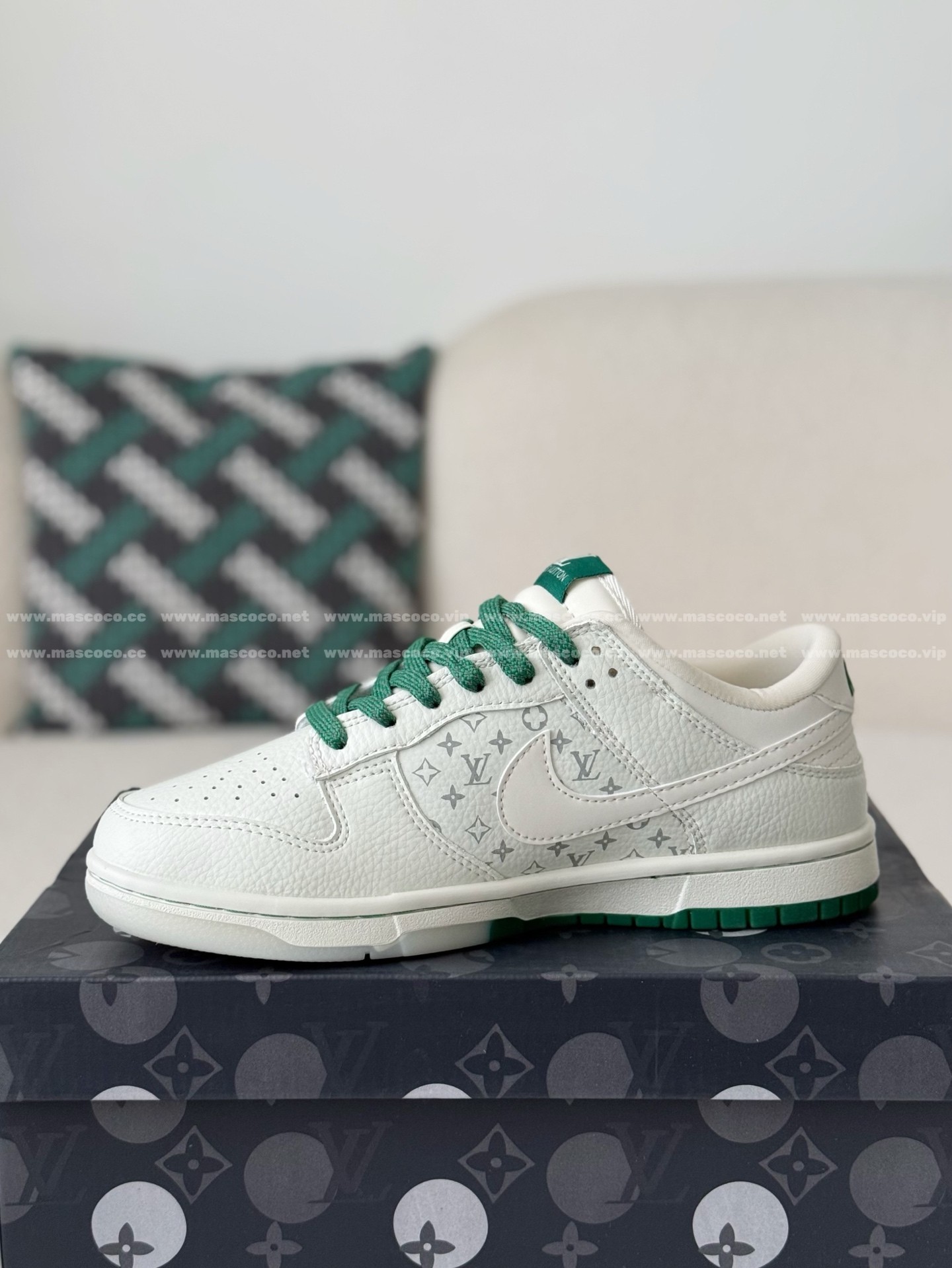 「#5193」Louis Vuitton x Nike Dunk Casual Sneakers - Image 4
