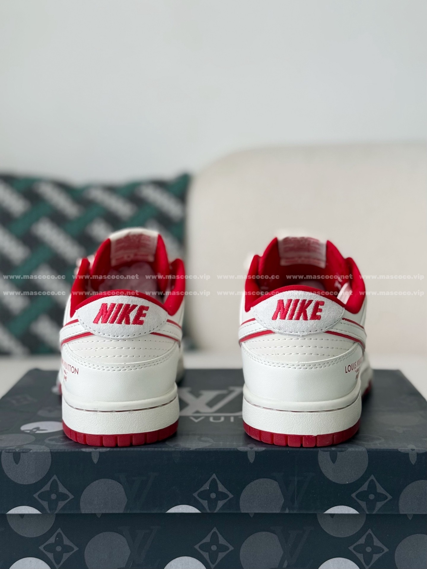「#5194」Louis Vuitton x Nike Dunk Casual Sneakers - Image 3