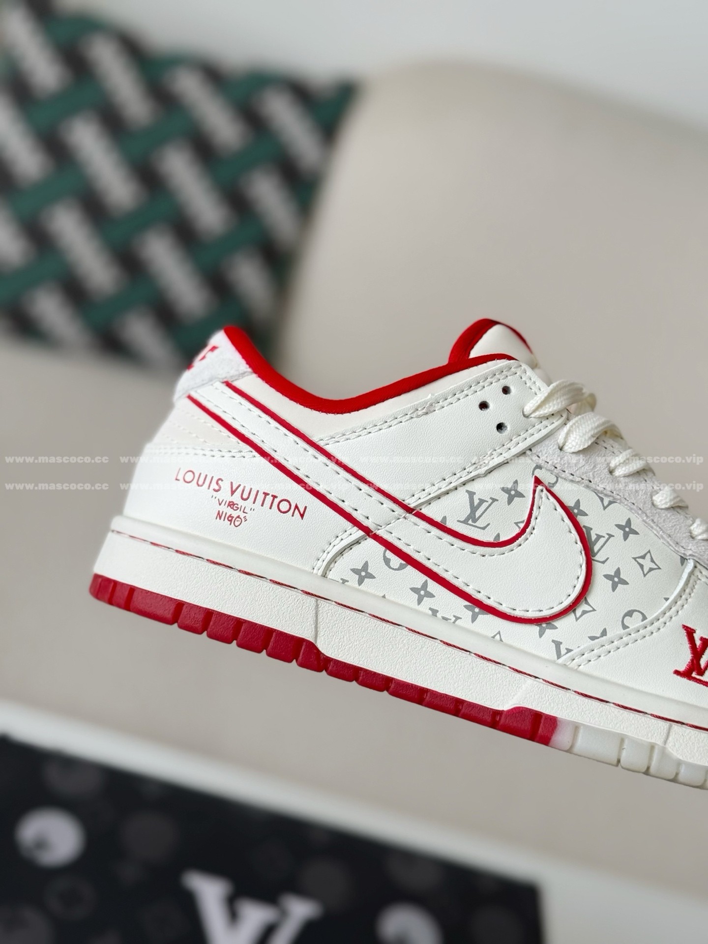 「#5194」Louis Vuitton x Nike Dunk Casual Sneakers - Image 7