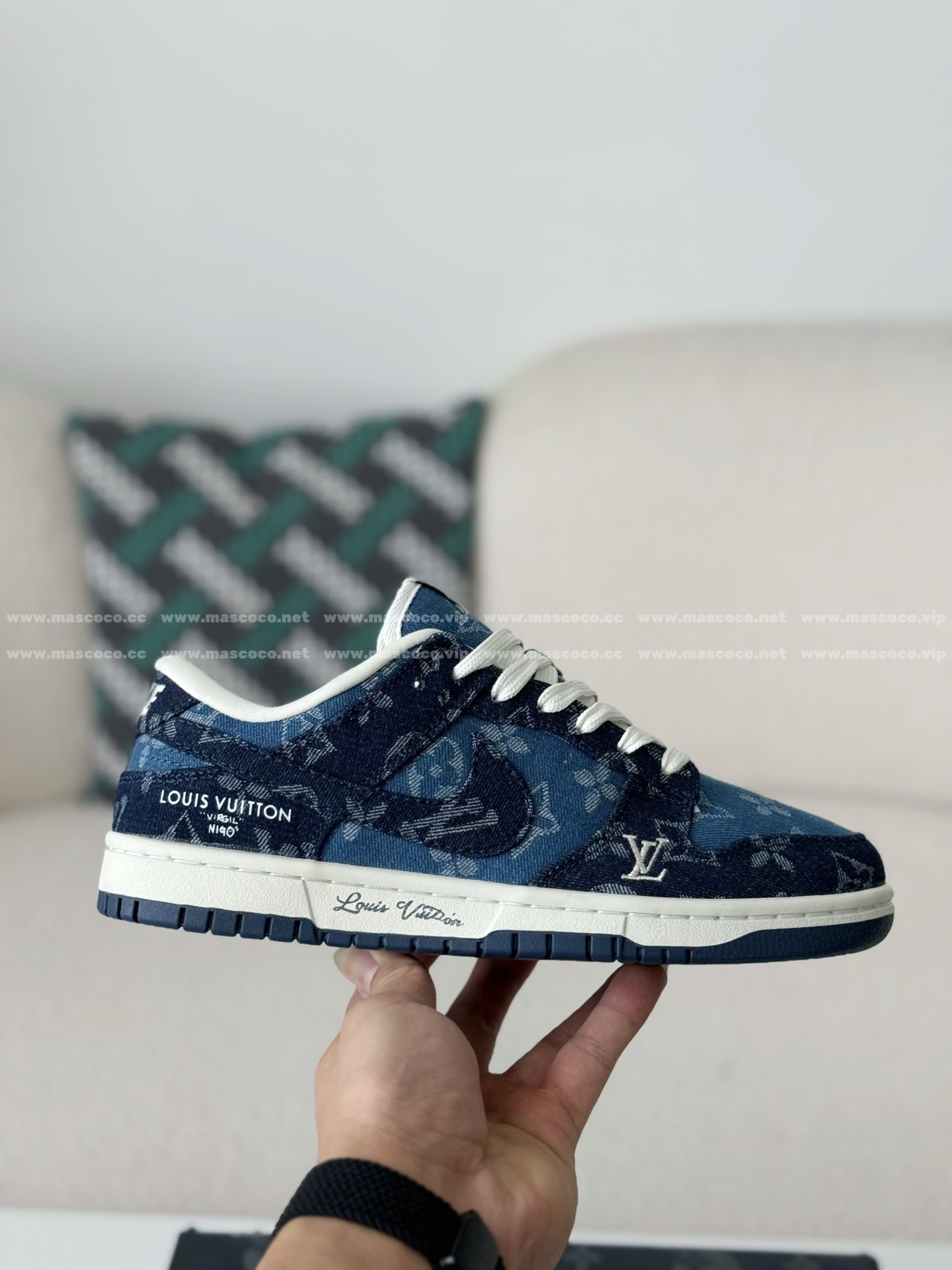 「#5195」Louis Vuitton x Nike Dunk Casual Sneakers - Image 6