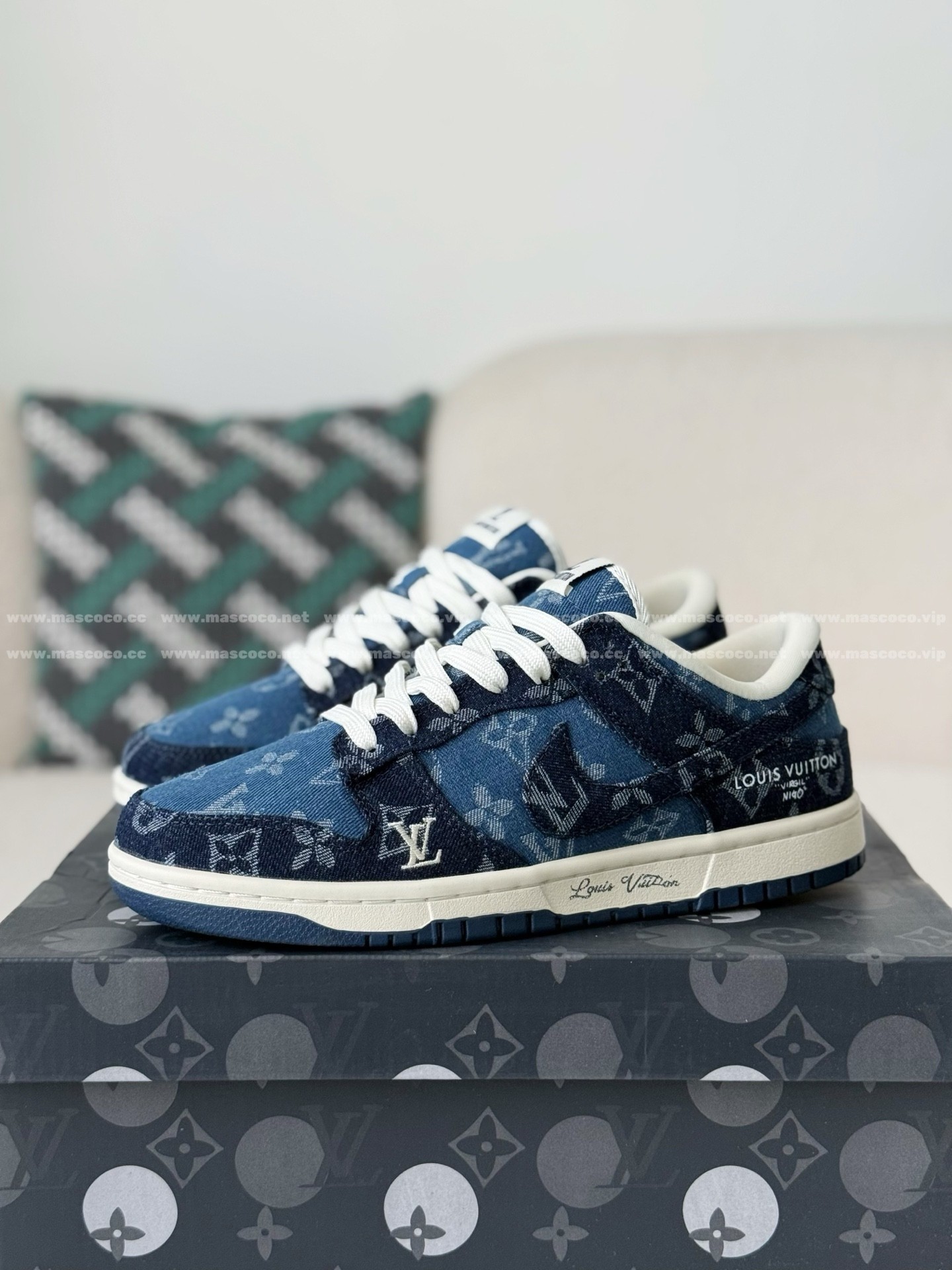 「#5195」Louis Vuitton x Nike Dunk Casual Sneakers