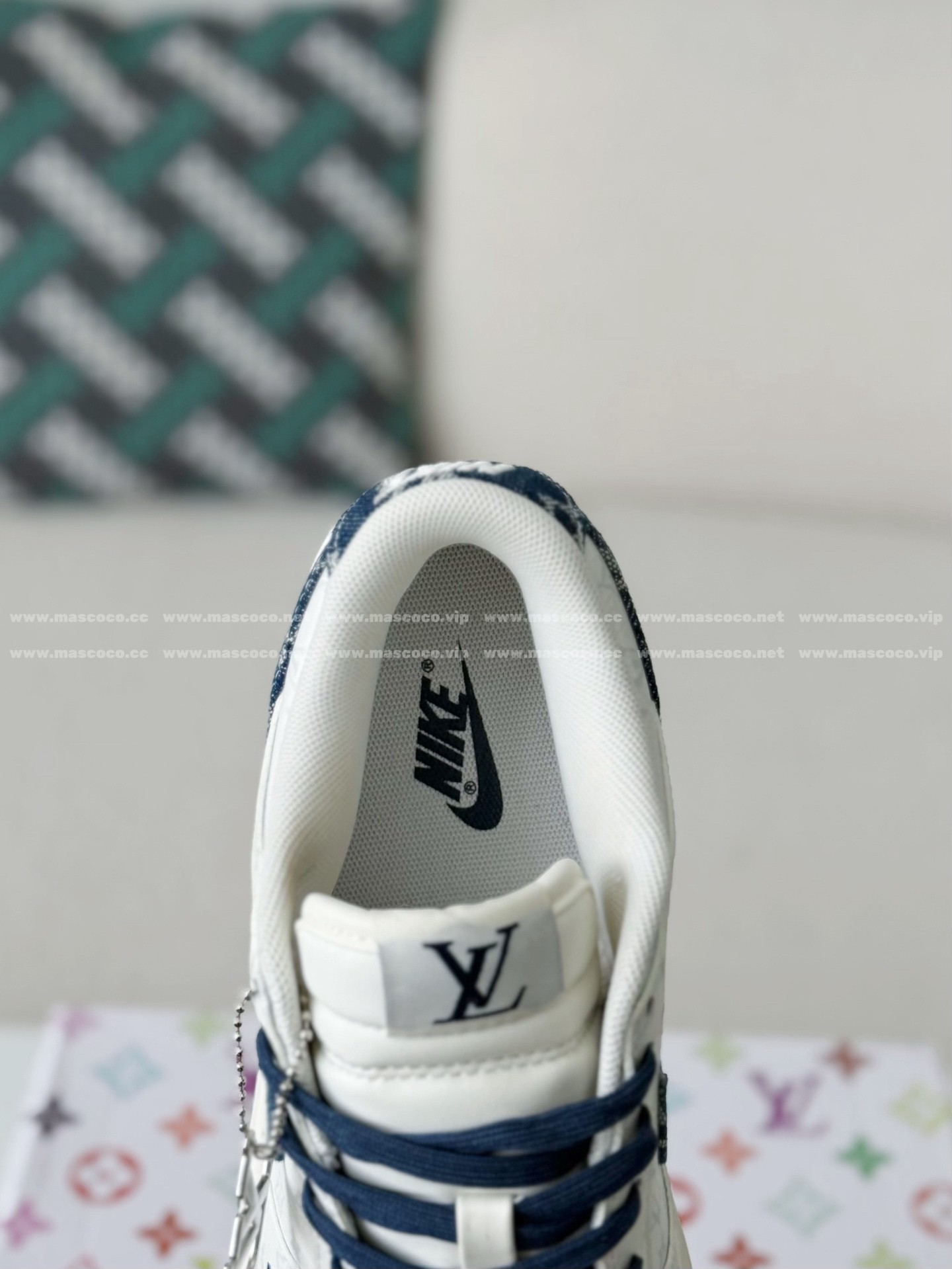 「#5197」Louis Vuitton x Nike Dunk Casual Sneakers - Image 9