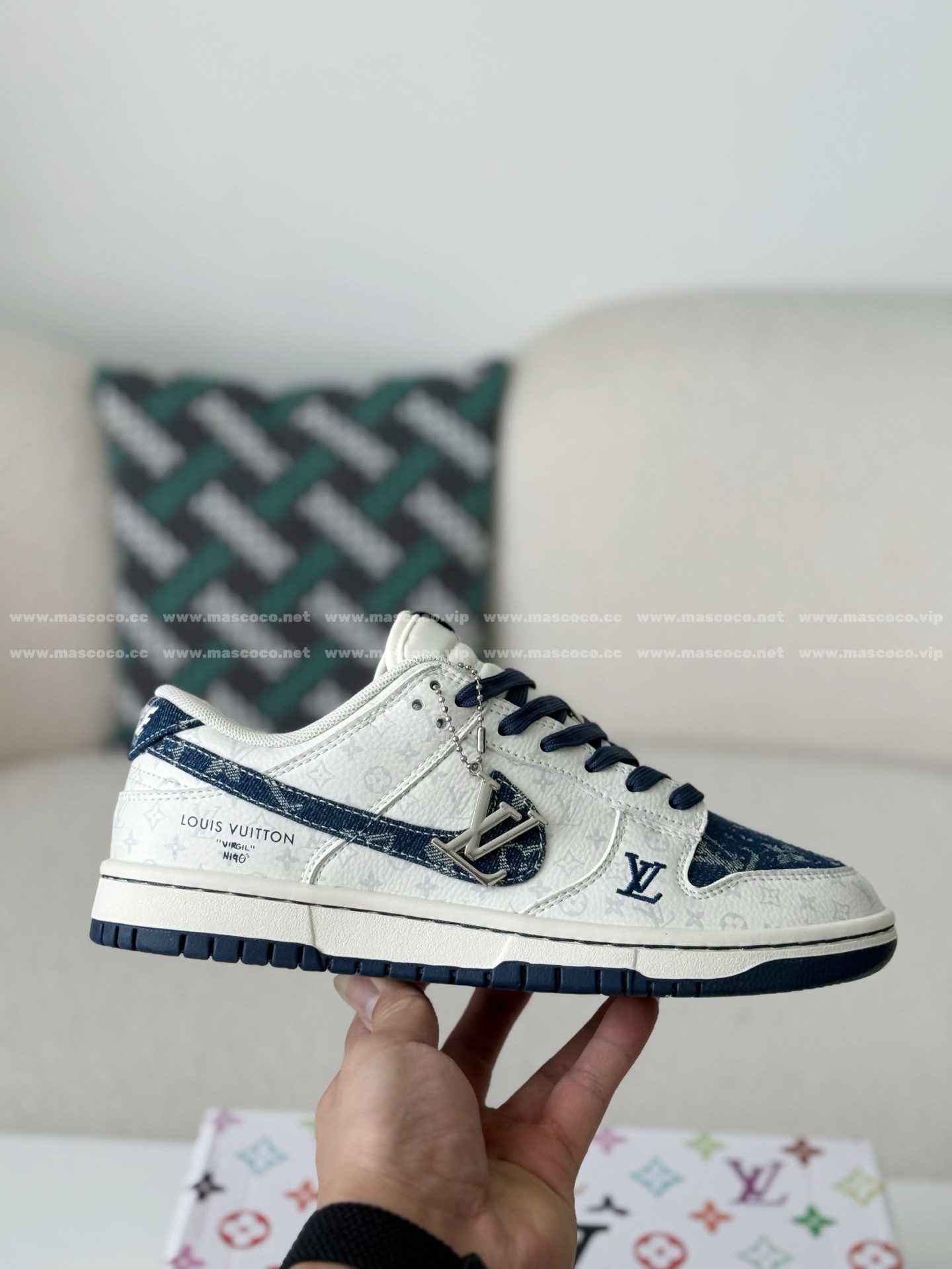 「#5197」Louis Vuitton x Nike Dunk Casual Sneakers - Image 6