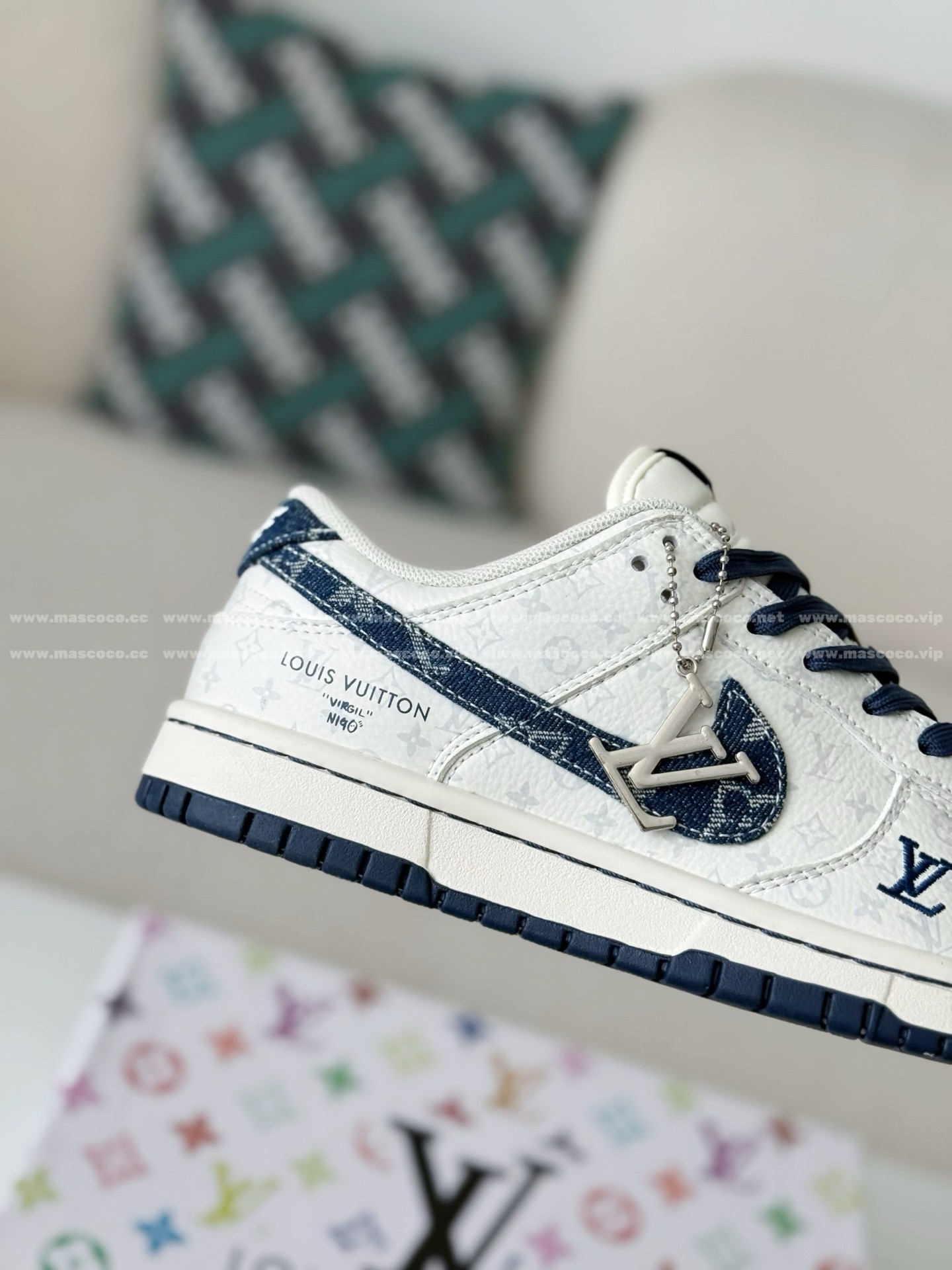 「#5197」Louis Vuitton x Nike Dunk Casual Sneakers - Image 7