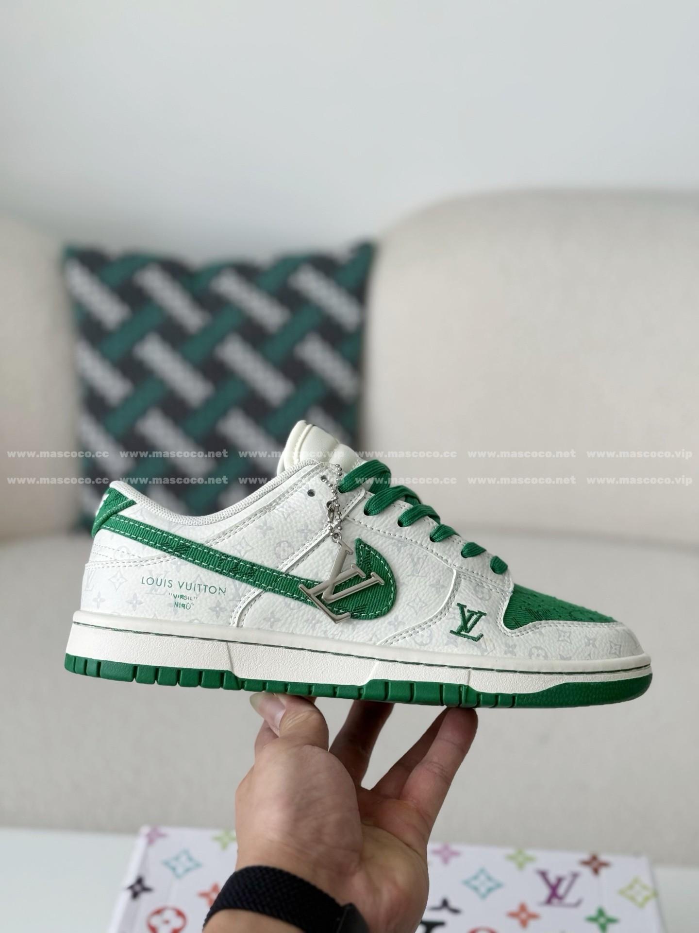 「#5198」Louis Vuitton x Nike Dunk Casual Sneakers - Image 6