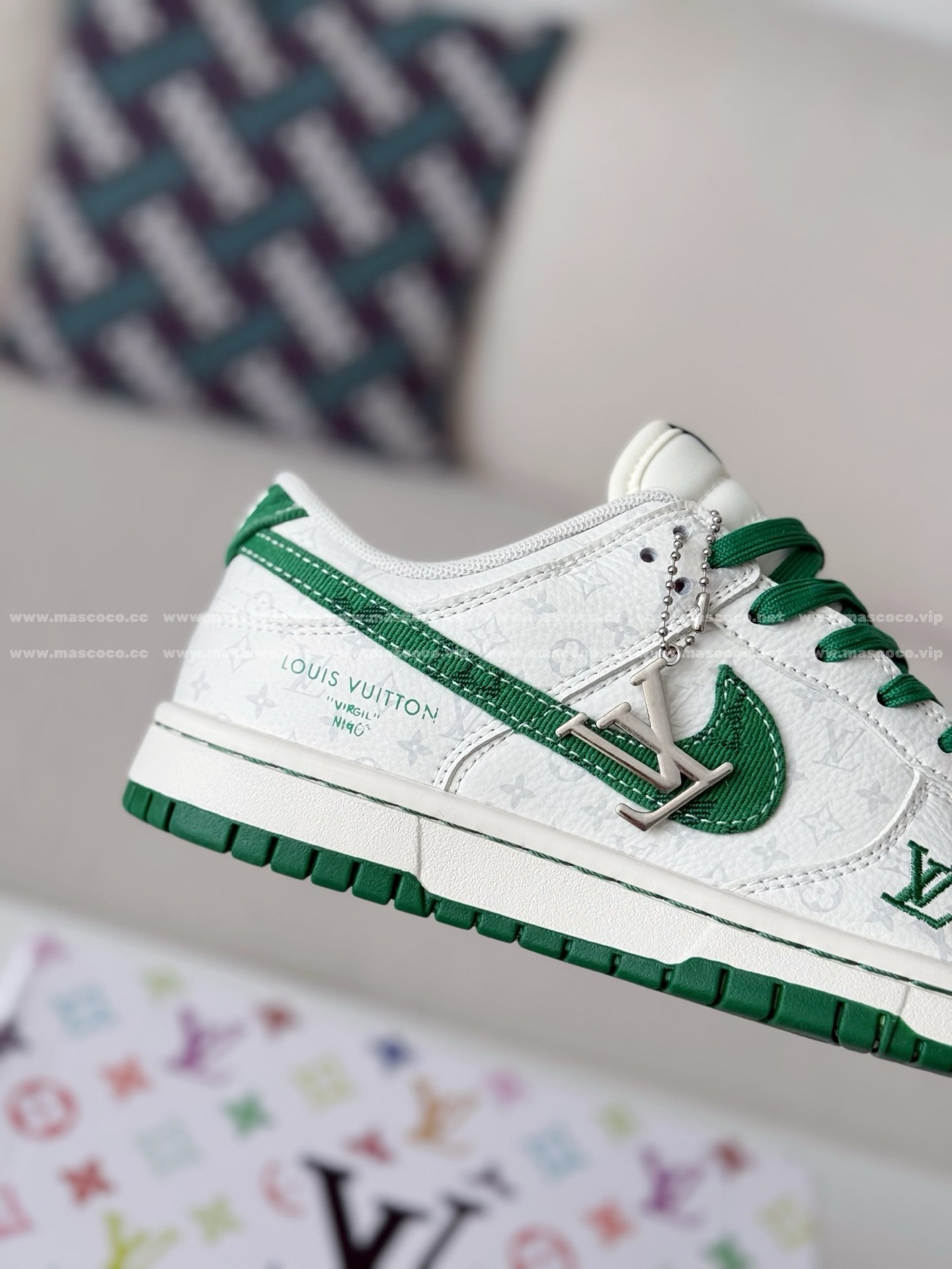 「#5198」Louis Vuitton x Nike Dunk Casual Sneakers - Image 7