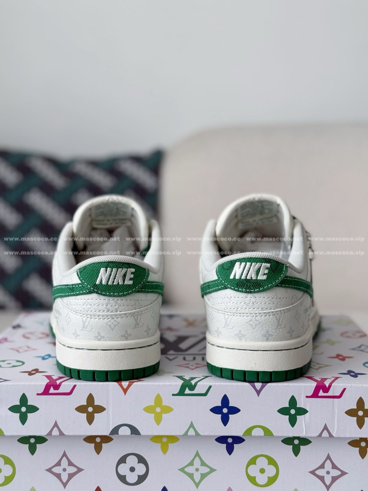 「#5198」Louis Vuitton x Nike Dunk Casual Sneakers - Image 3