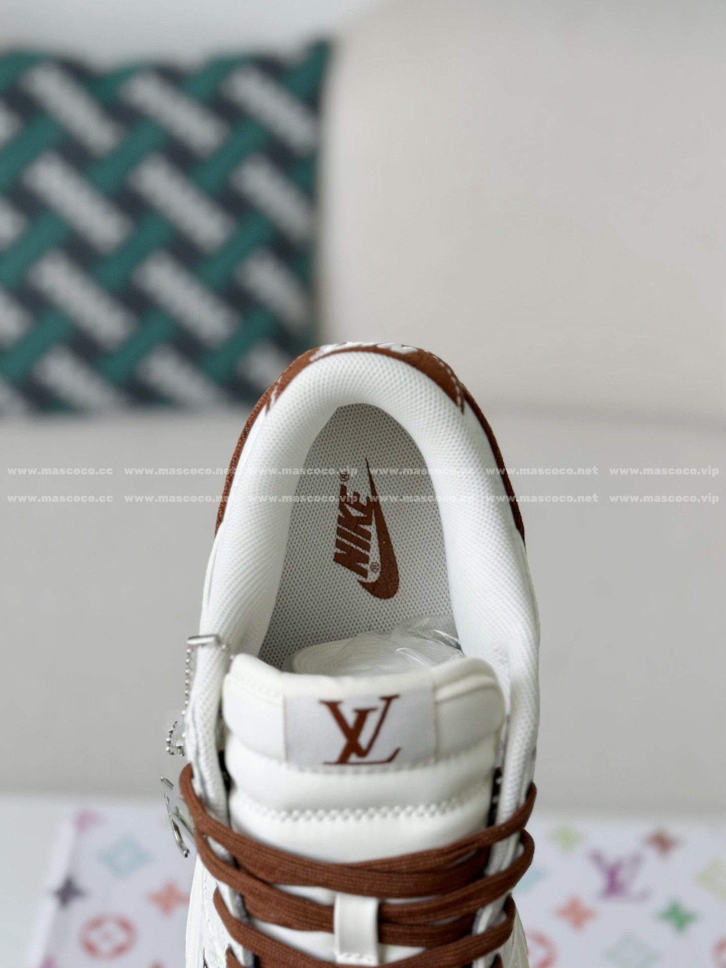 「#5199」Louis Vuitton x Nike Dunk Casual Sneakers - Image 9