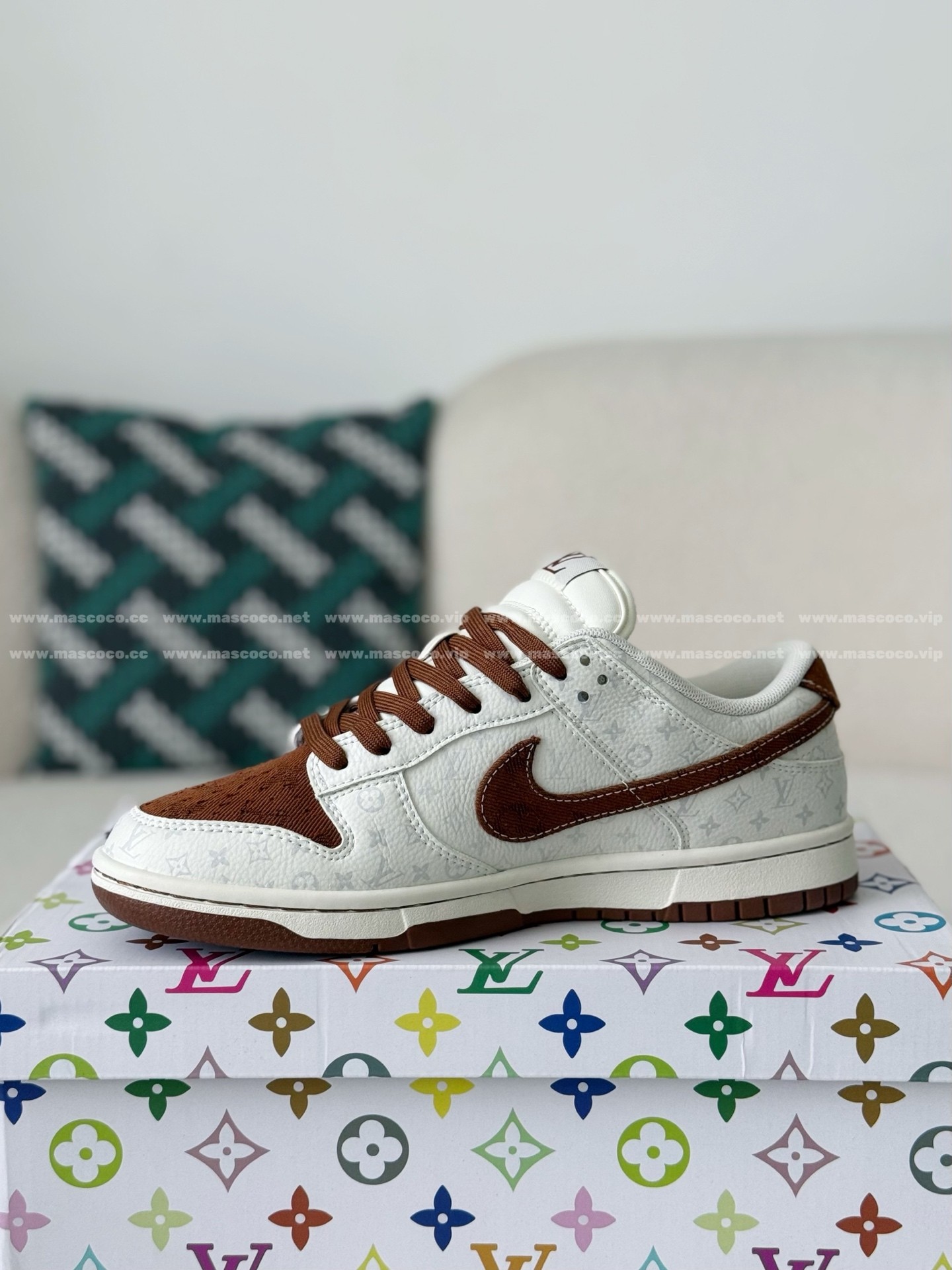 「#5199」Louis Vuitton x Nike Dunk Casual Sneakers - Image 4