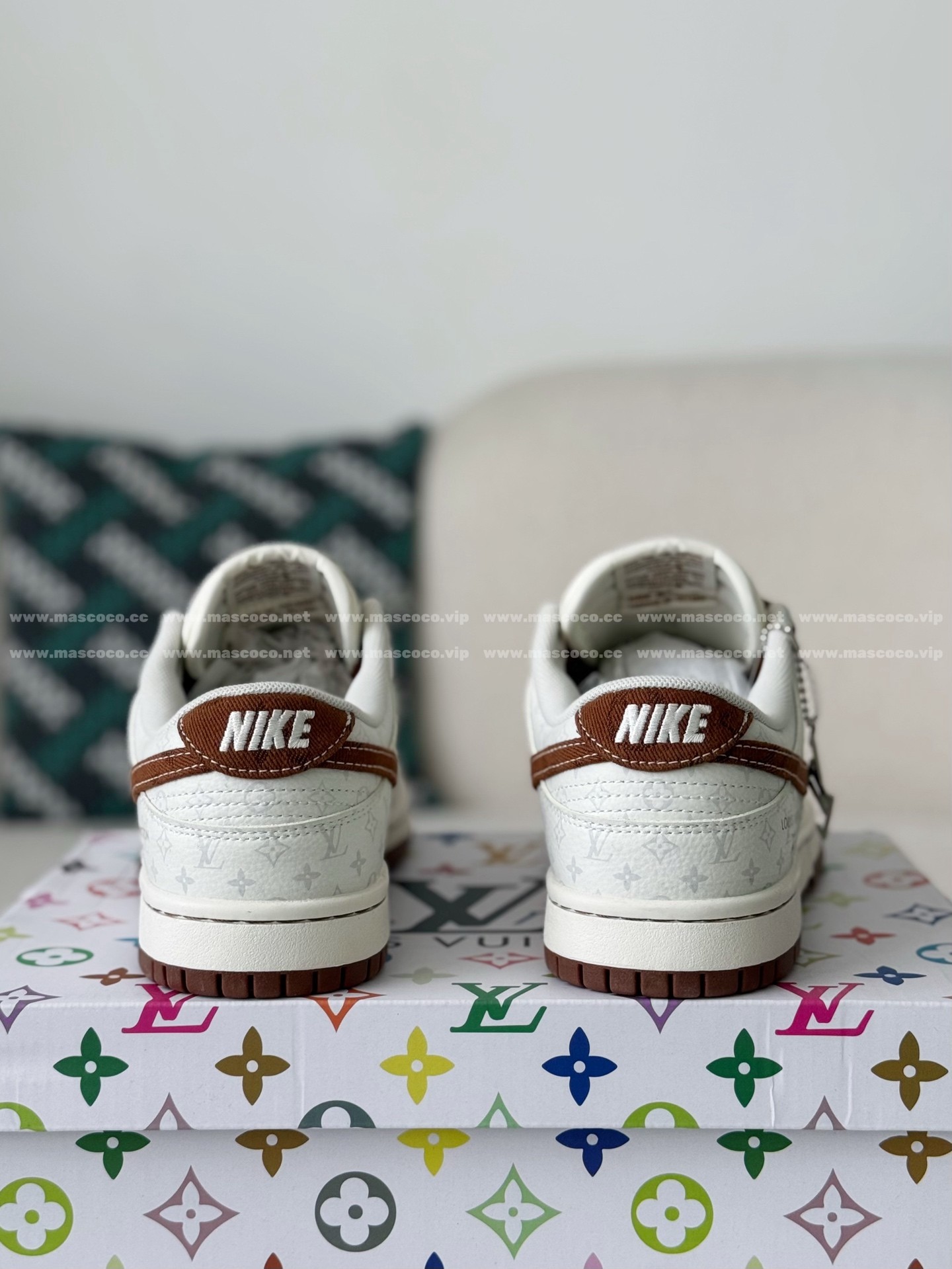 「#5199」Louis Vuitton x Nike Dunk Casual Sneakers - Image 3