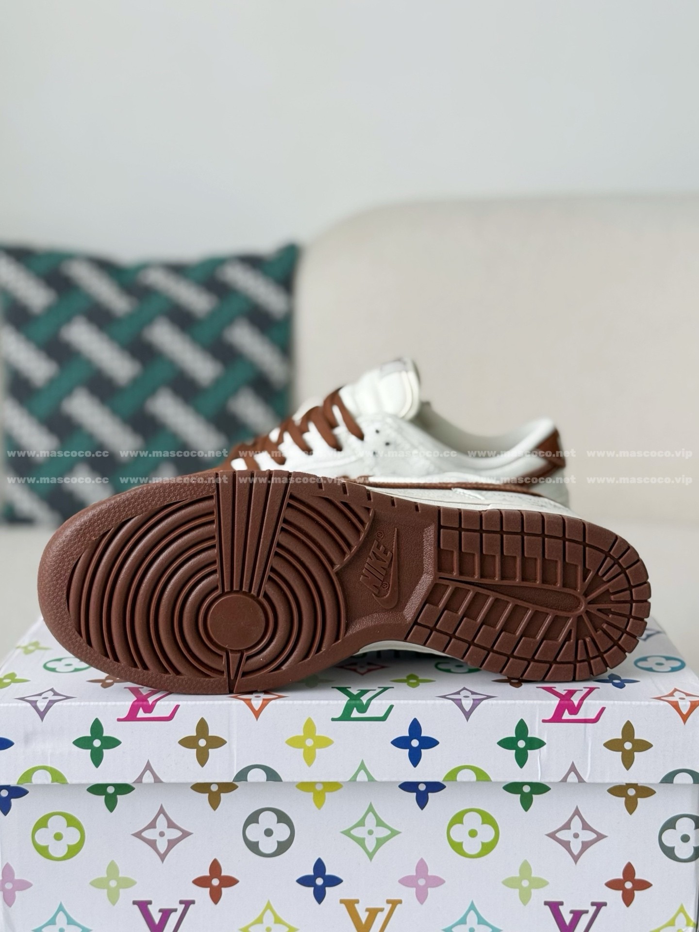 「#5199」Louis Vuitton x Nike Dunk Casual Sneakers - Image 5
