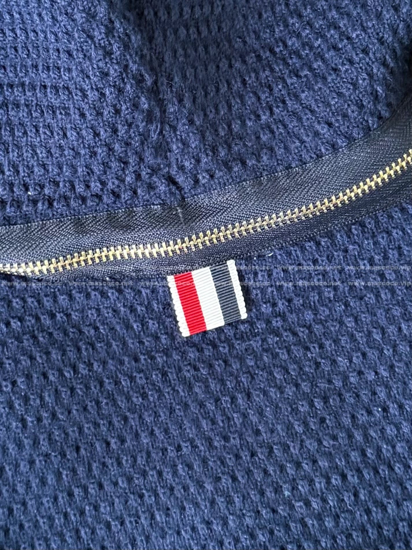 「#5211」Thom Browne American-Style Striped Cuff Knit Hoodie - Image 9