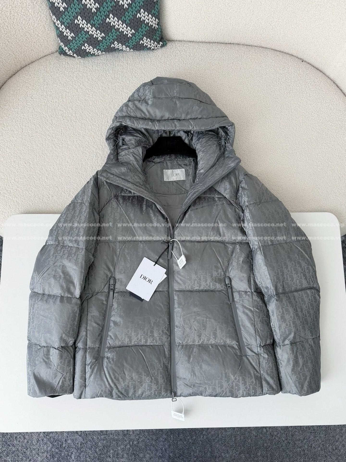 「#5270」DIOR All-Over Letter Logo Down Jacket