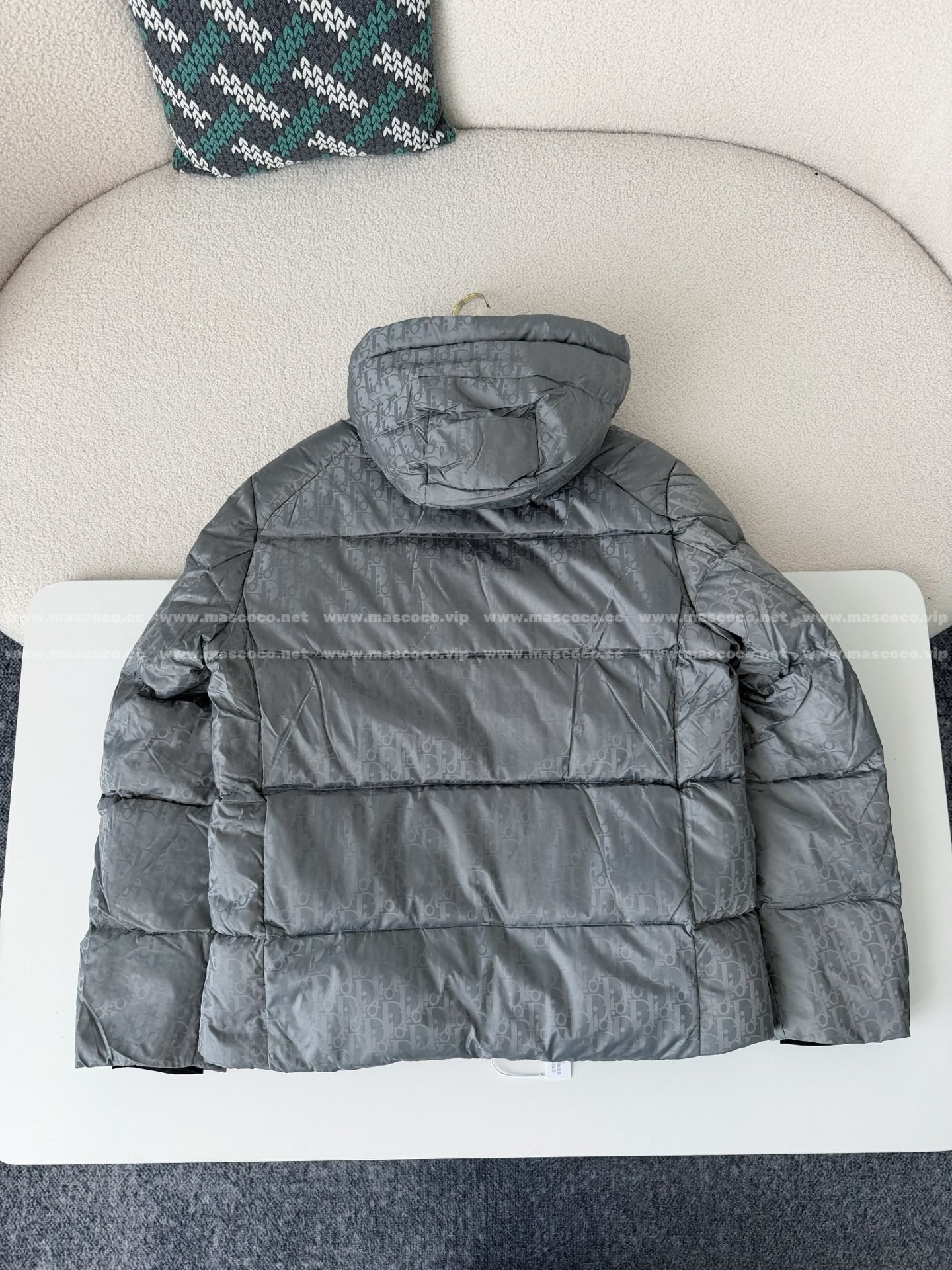 「#5270」DIOR All-Over Letter Logo Down Jacket - Image 7