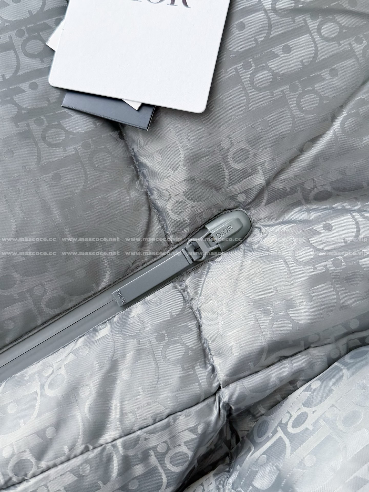 「#5270」DIOR All-Over Letter Logo Down Jacket - Image 5