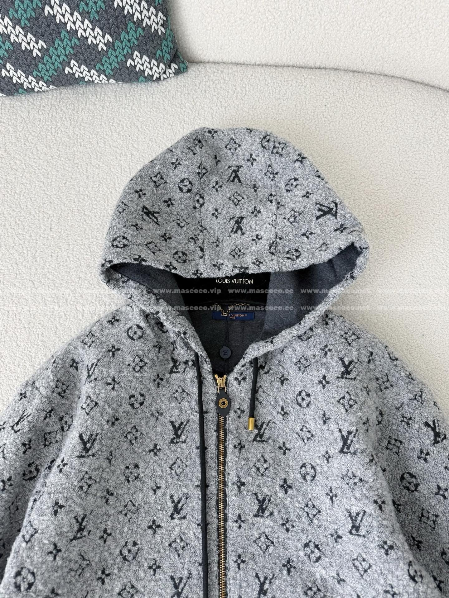 「#5294」Louis Vuitton SS25 Hooded Zip-Up Sweatshirt - Image 3