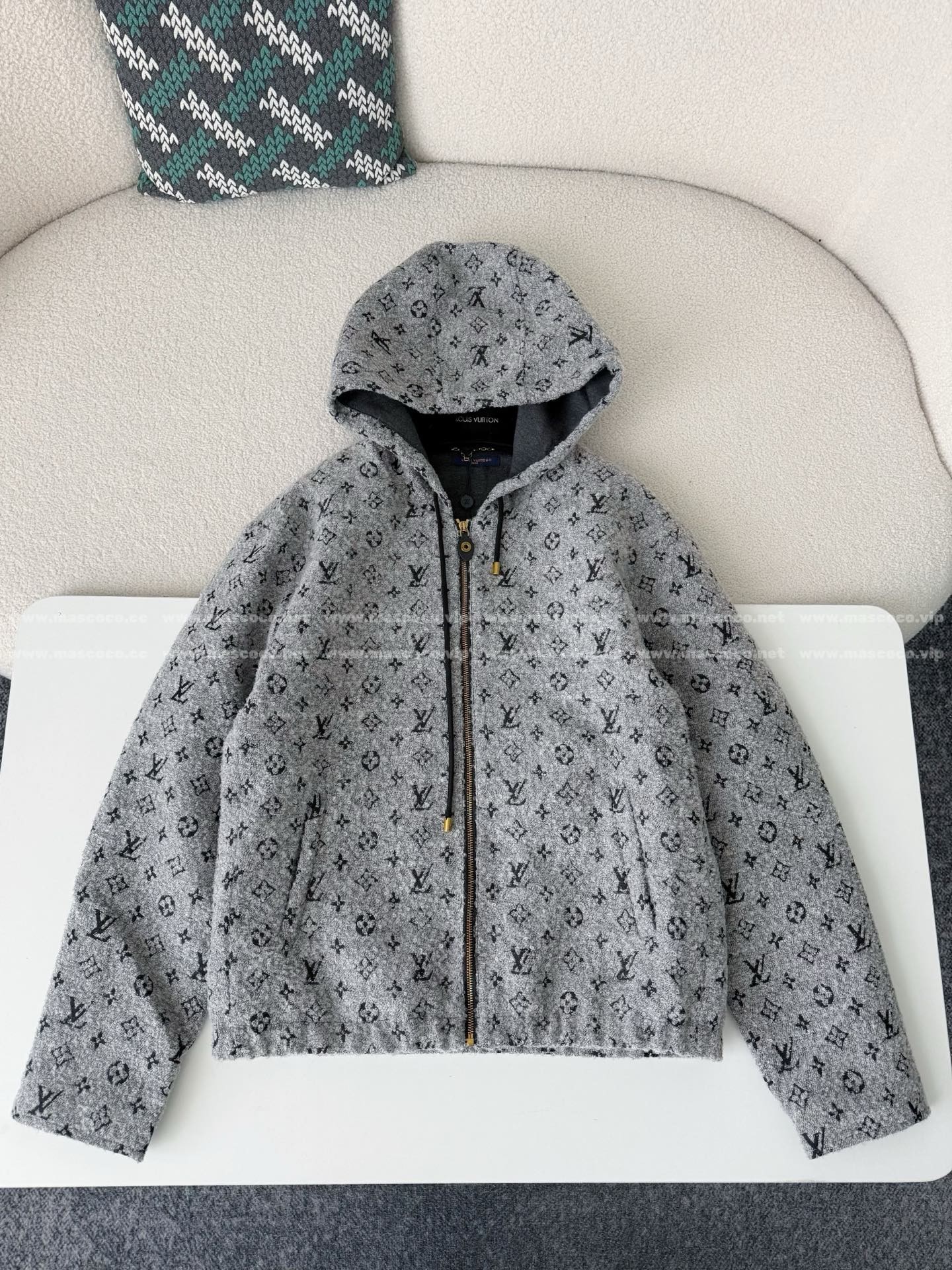 「#5294」Louis Vuitton SS25 Hooded Zip-Up Sweatshirt