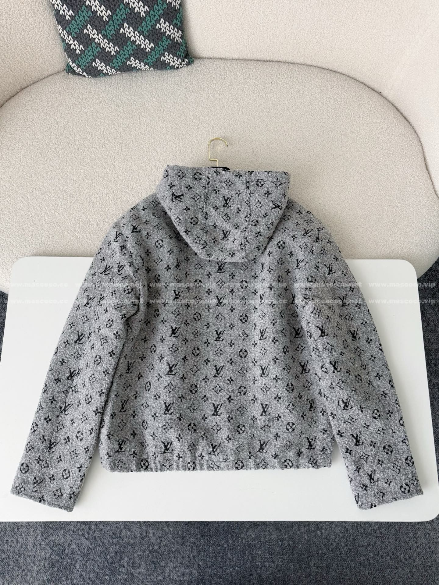 「#5294」Louis Vuitton SS25 Hooded Zip-Up Sweatshirt - Image 8
