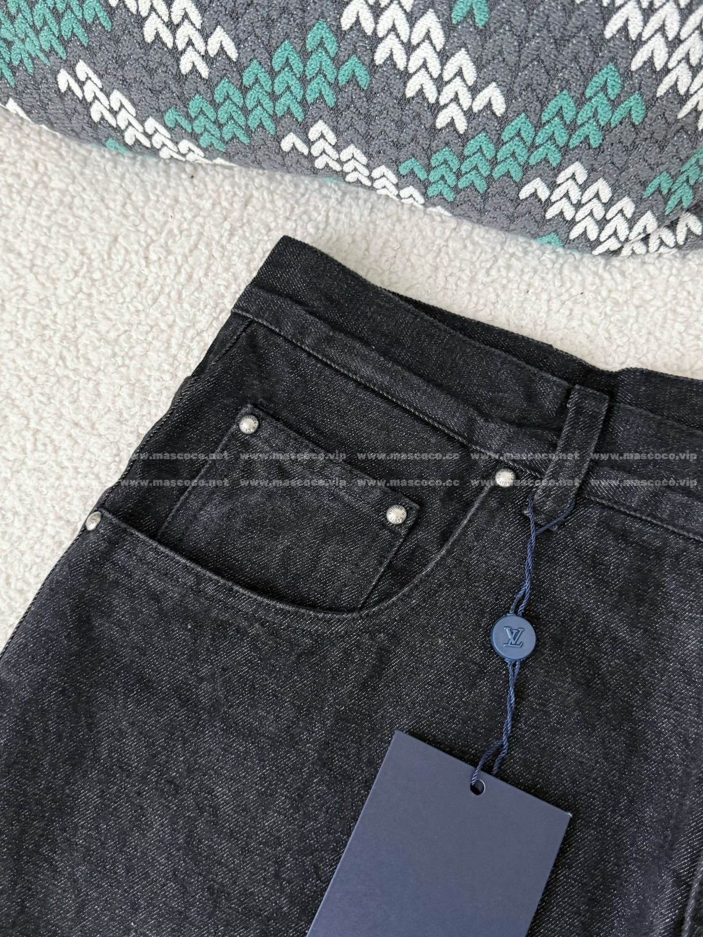 「#5295」Louis Vuitton FW25 Mng Printed Jeans - Image 3
