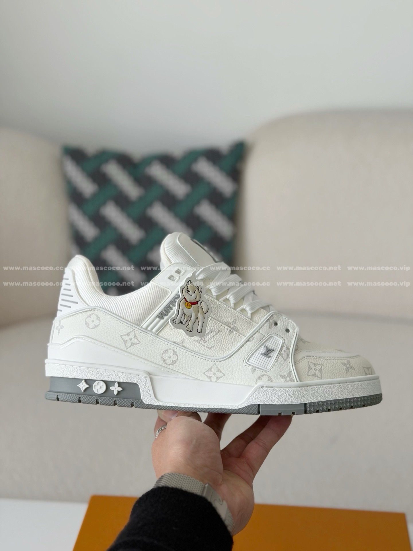 「#5297」LOUIS VUITTON TRAINER VISIONARY JOURNEY LIMITED TAG SNEAKERS - Image 6