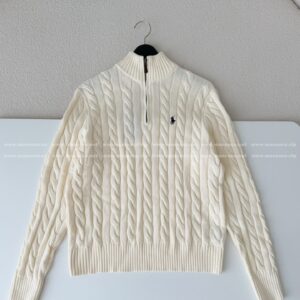 「#5314」Ralph Lauren Half-Zip Sand-Up Collar Knit Sweater