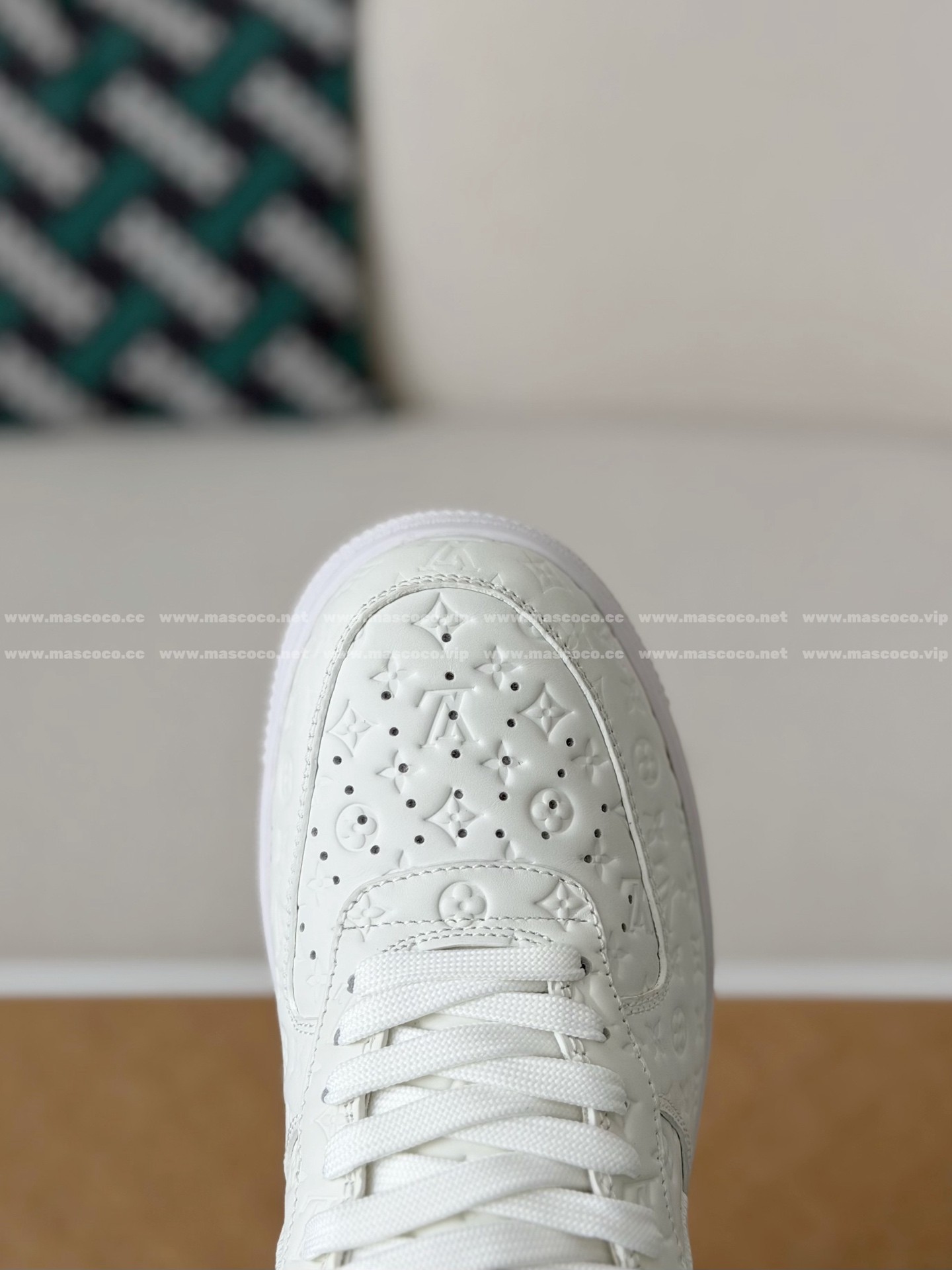 「#31」LOUIS VUITTON X NIKE AIR FORCE 1 SNEAKERS - Image 10
