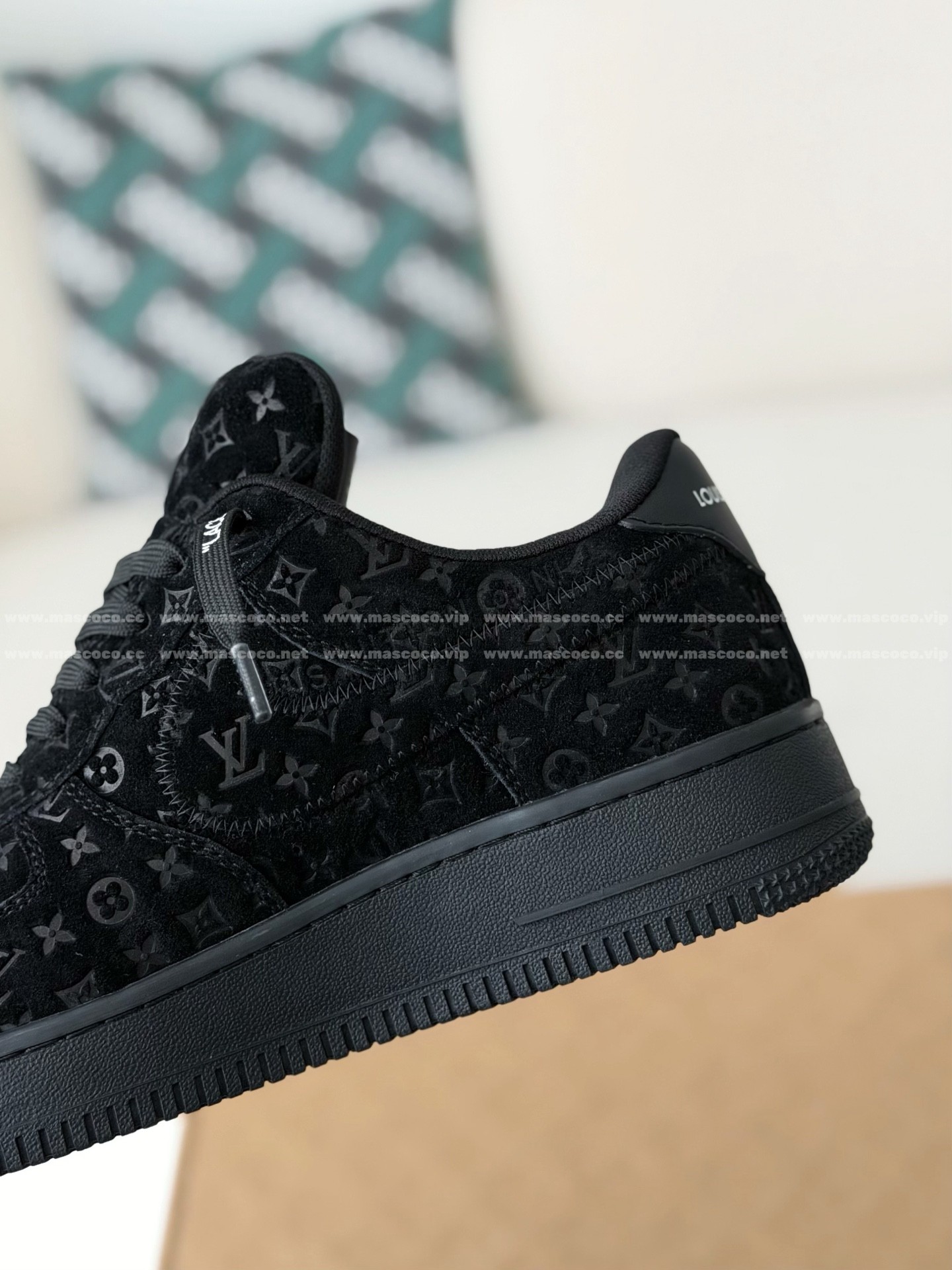 「#157」LOUIS VUITTON X NIKE AIR FORCE 1 SNEAKERS - Image 8