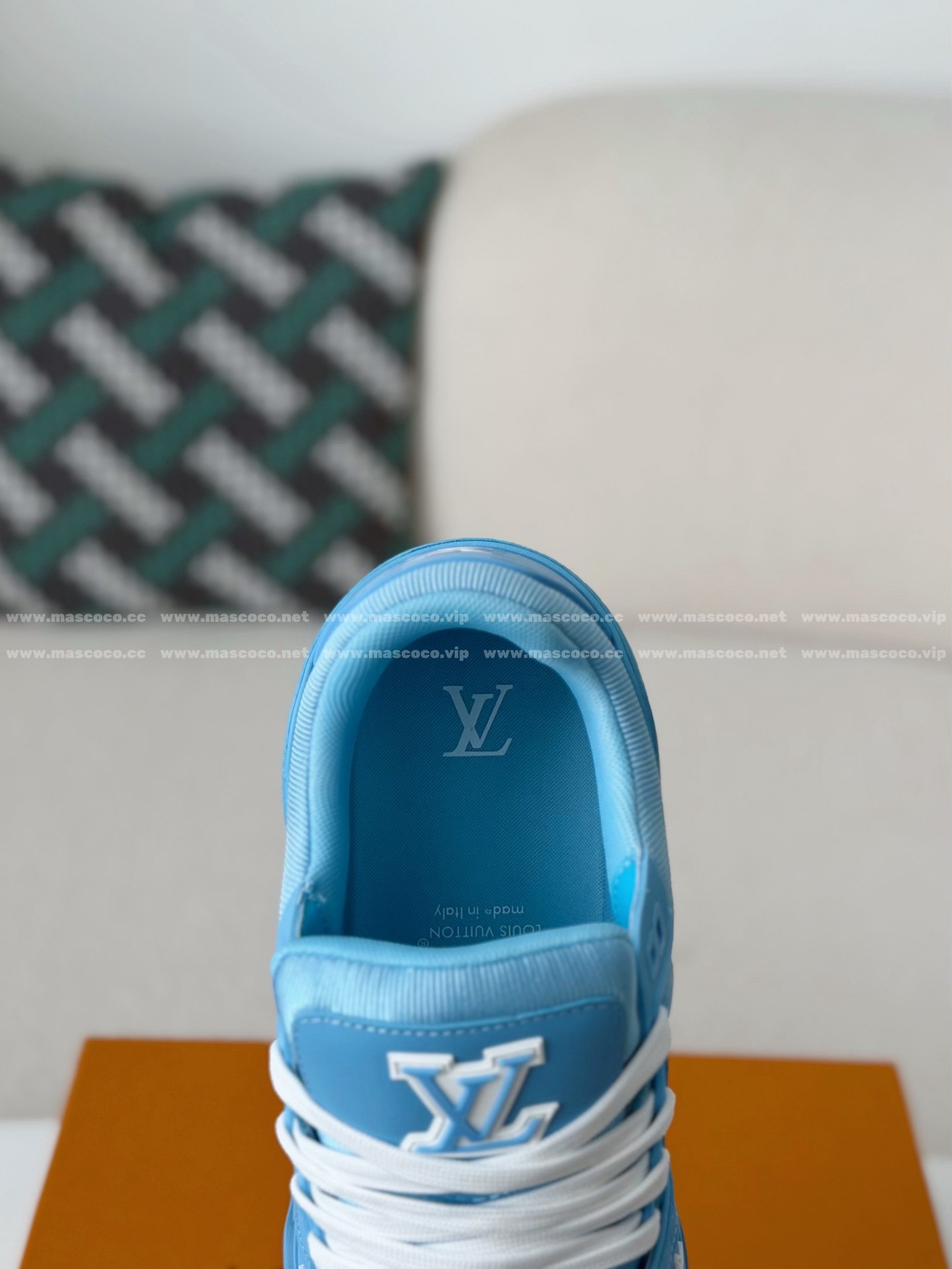「#313」LOUIS VUITTON TRAINER SNEAKERS - Image 8