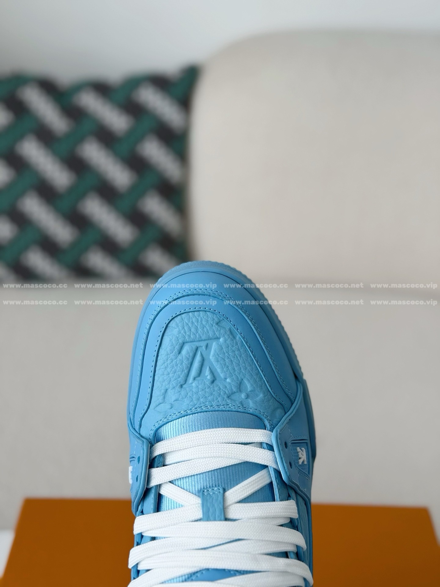 「#313」LOUIS VUITTON TRAINER SNEAKERS - Image 9