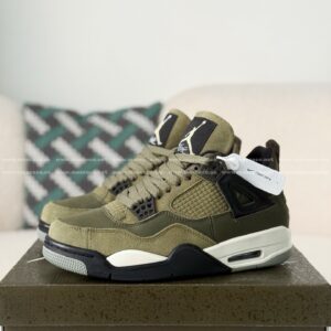 「#5539」Jordan Air Jordan 4 Craft “Olive” Basketball Shoes